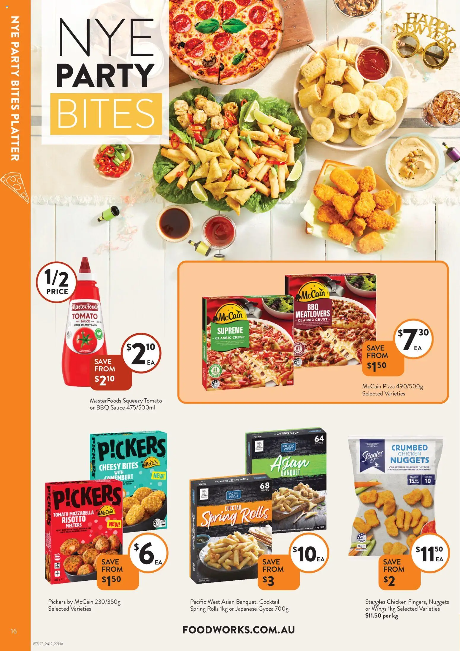Foodworks catalogue - valid from 24.12.2025 | Page: 16 | Products: BBQ Sauce, Pizza, Chicken, Sauce