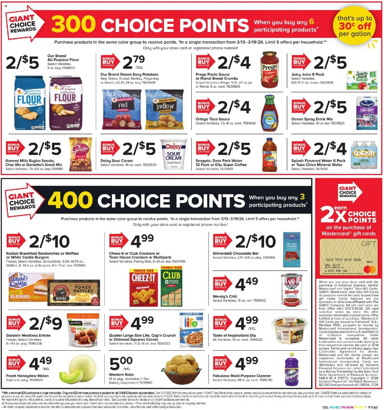 Giant Weekly Ad - valid from 13.03.2026 | Page: 7 | Products: Bread, Juice, Sauce, Phone