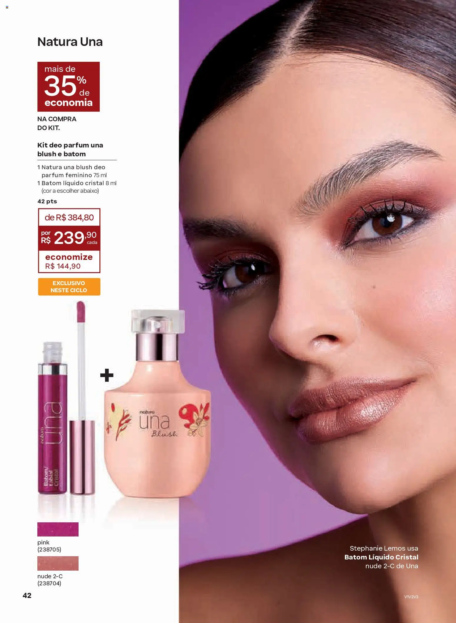 Natura Folheto - válido de 13.01.2026 | Página: 42 | Produtos: Blush, Batom