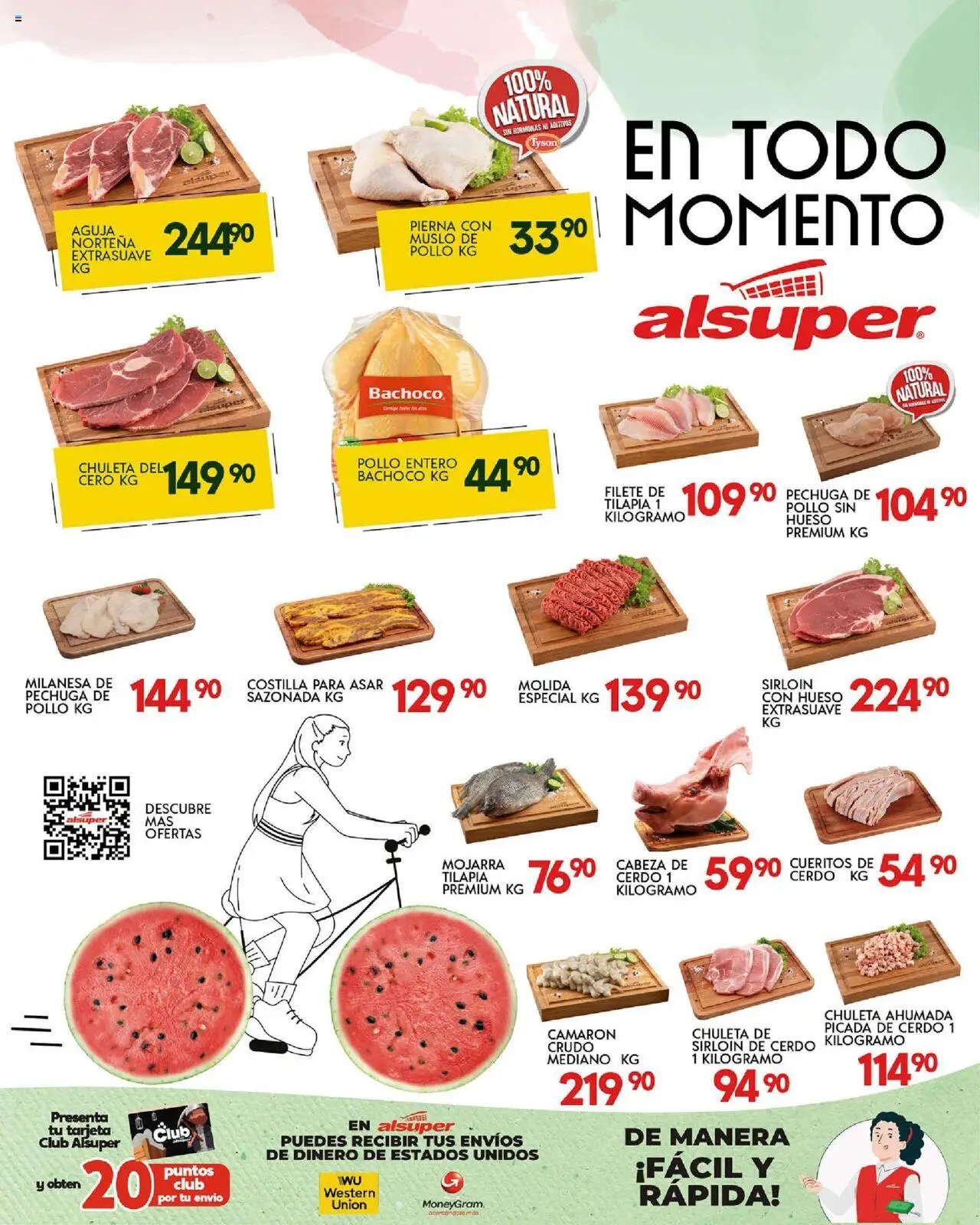 Nuevas ofertas de Alsuper válidas en toda la República Mexicana desde el 19.09.2025. ¡Encuentra las mejores ofertas en Alsuper - Folleto Zacatecas! | Página: 8 | Productos: Pollo, Milanesa, Cerdo