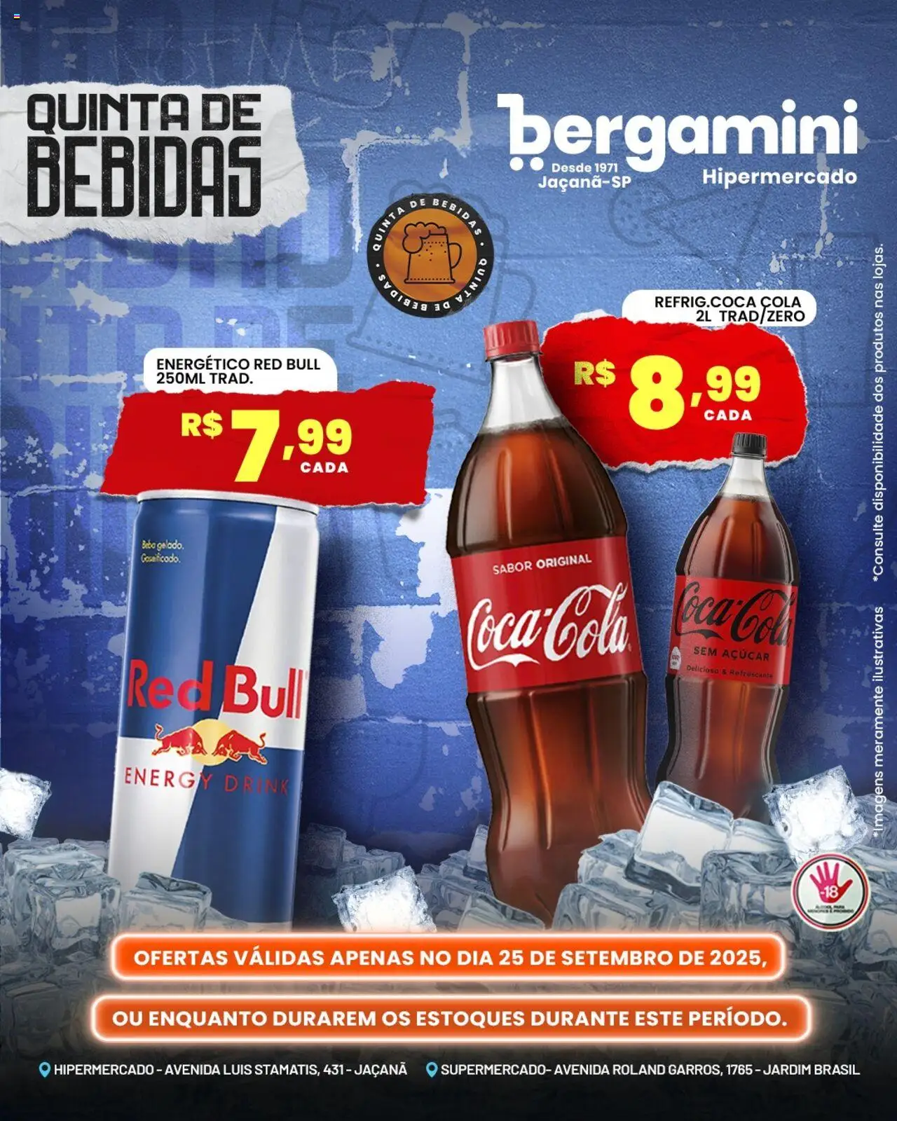 Supermercado Bergamini Folheto - válido de 25.09.2025 | Página: 4 | Produtos: Energético, Cola, Açúcar