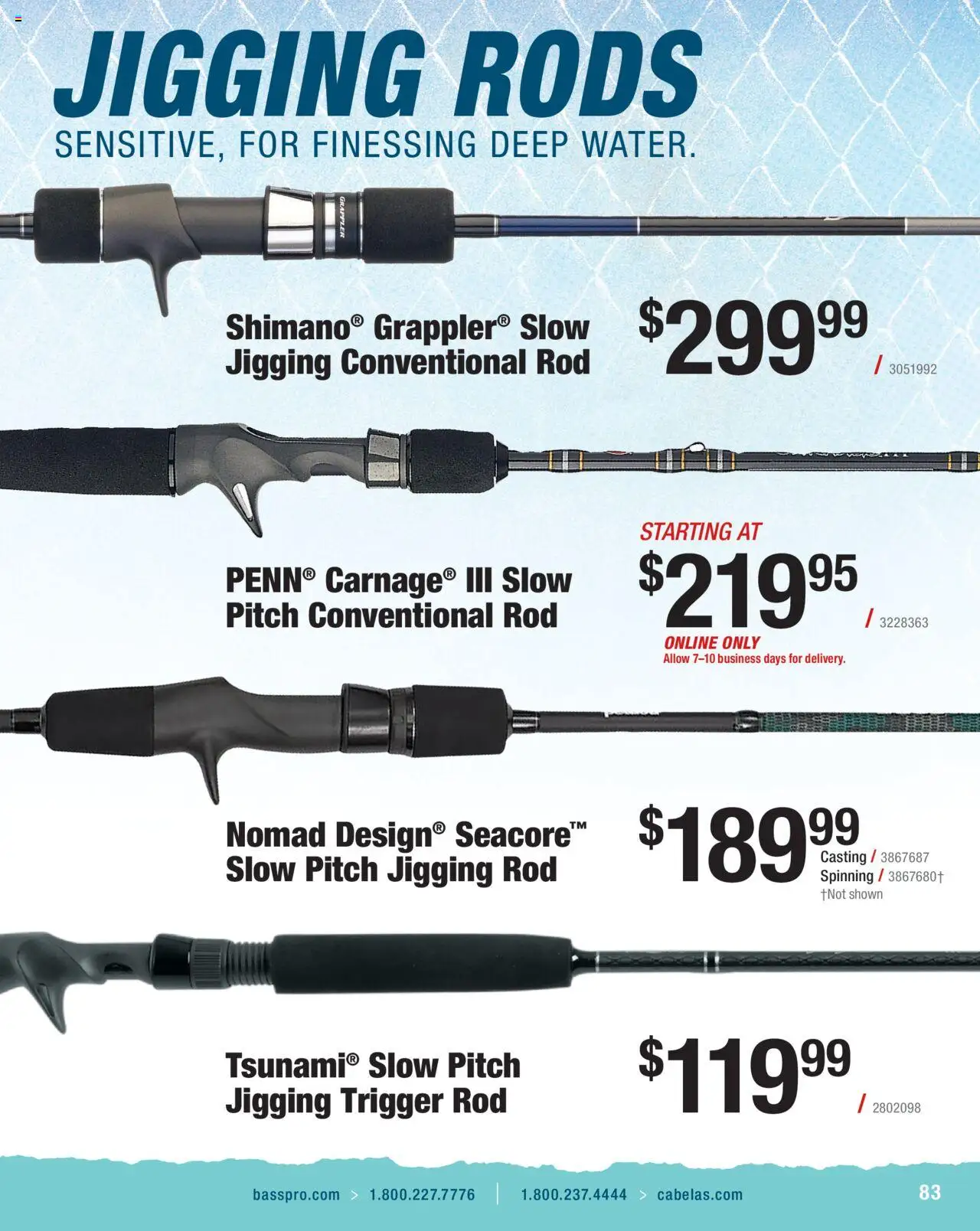 Cabela's Saltwater Specialist 25 - valid from 01.01.2025 | Page: 83 | Products: Rod