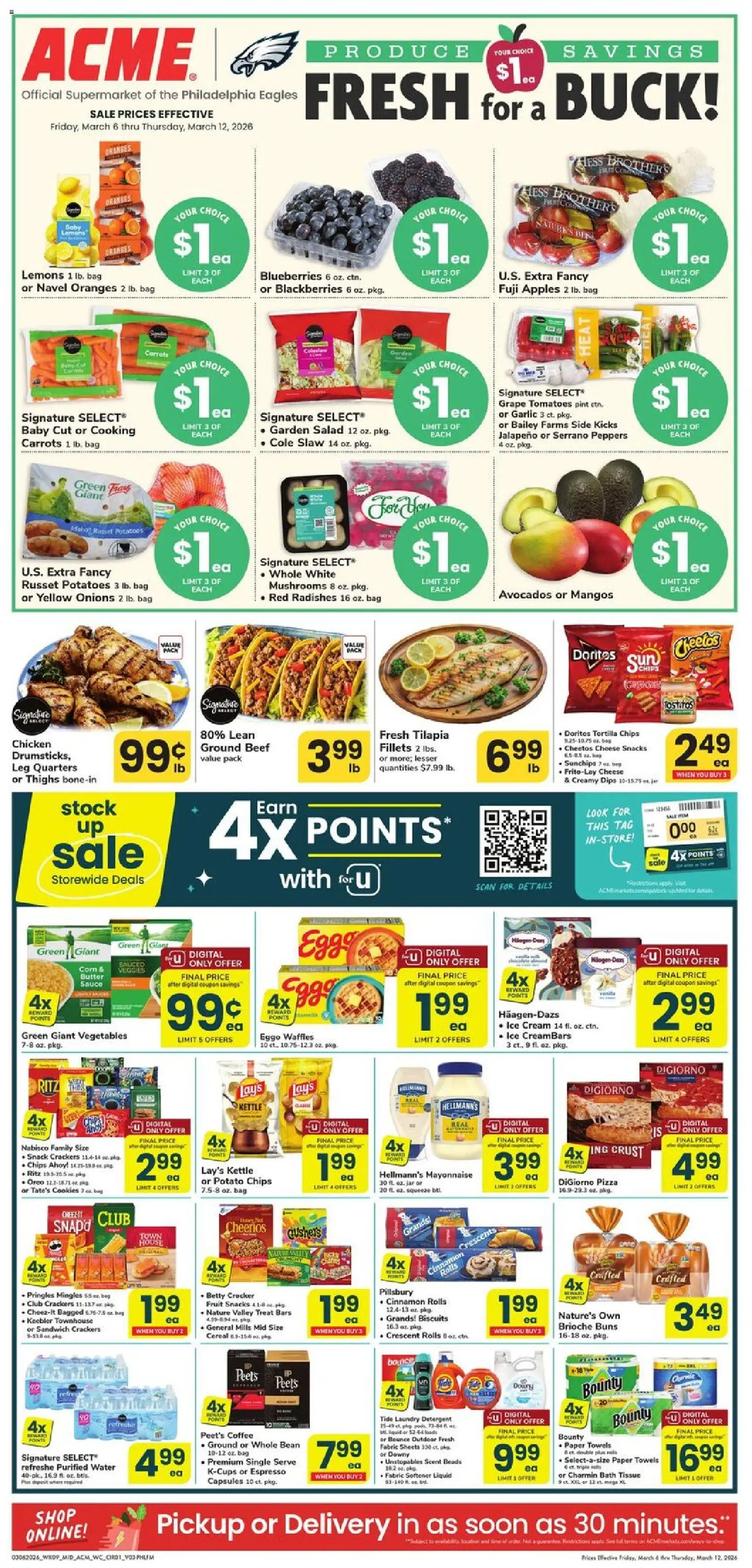 Acme Weekly Ad - valid from 06.03.2026 | Page: 1 | Products: Butter, Coffee, Mayonnaise, Garlic