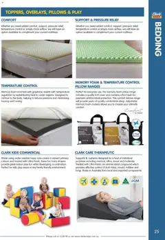 Preview of Clark Rubber catalogue  - valid from 02.04.2026 | Page: 25 | Products: Water, Contour, Pillow