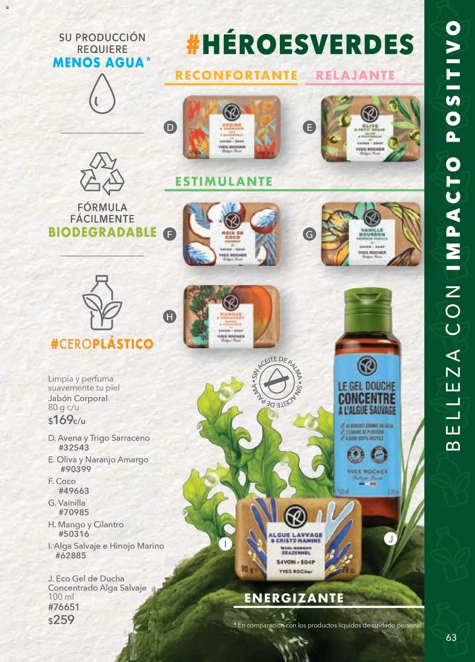 Nuevas ofertas de Yves Rocher válidas en toda la República Mexicana desde el 24.03.2026. ¡Encuentra las mejores ofertas en Yves Rocher campaña 5 2026! | Página: 65 | Productos: Hinojo, Agua, Mango, Jabón