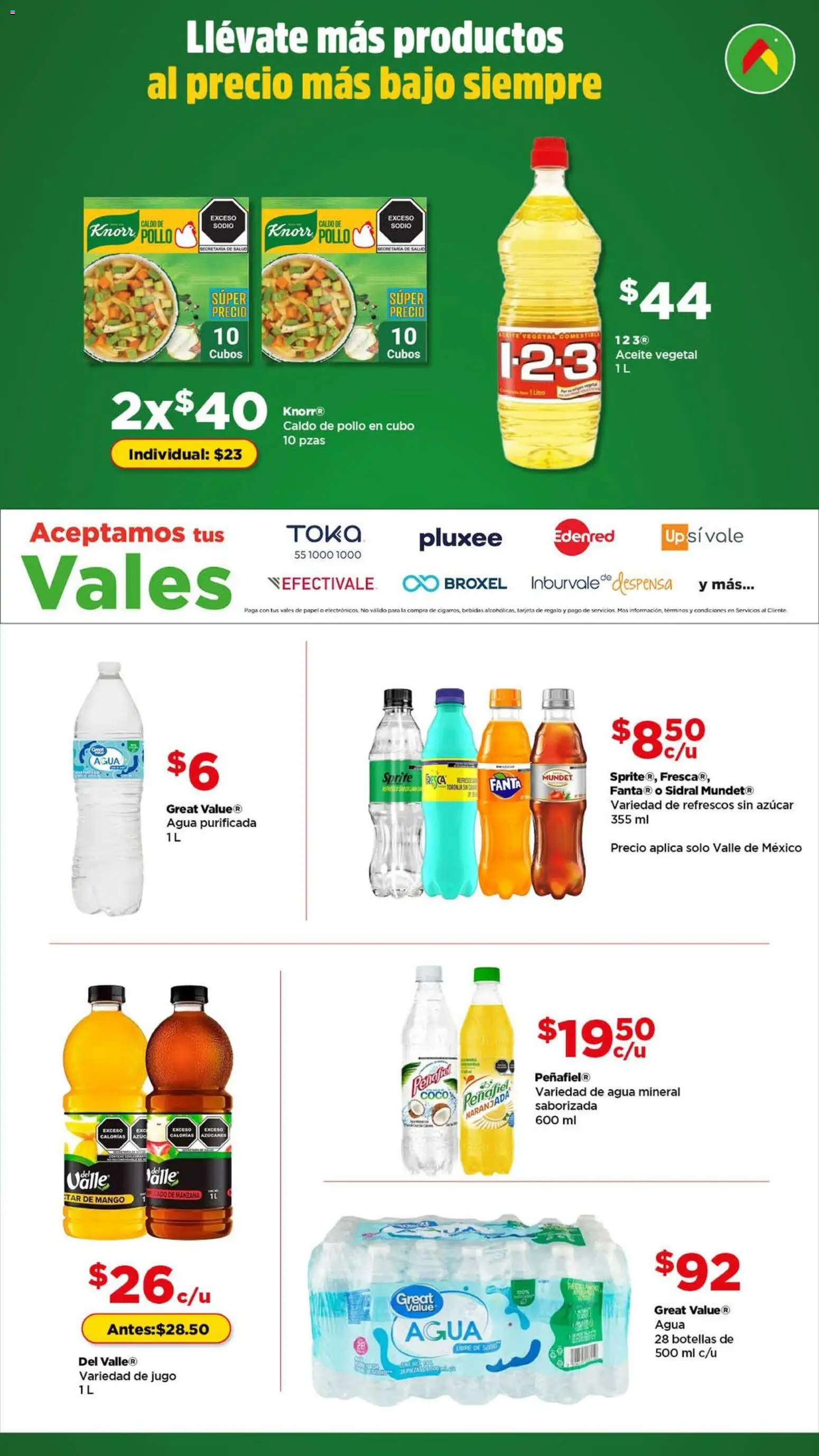 Nuevas ofertas de Bodega Aurrerá válidas en toda la República Mexicana desde el 01.01.2026. ¡Encuentra las mejores ofertas en Bodega Aurrerá folleto Precios más bajos siempre! | Página: 5 | Productos: Pollo, Azúcar, Agua, Mango