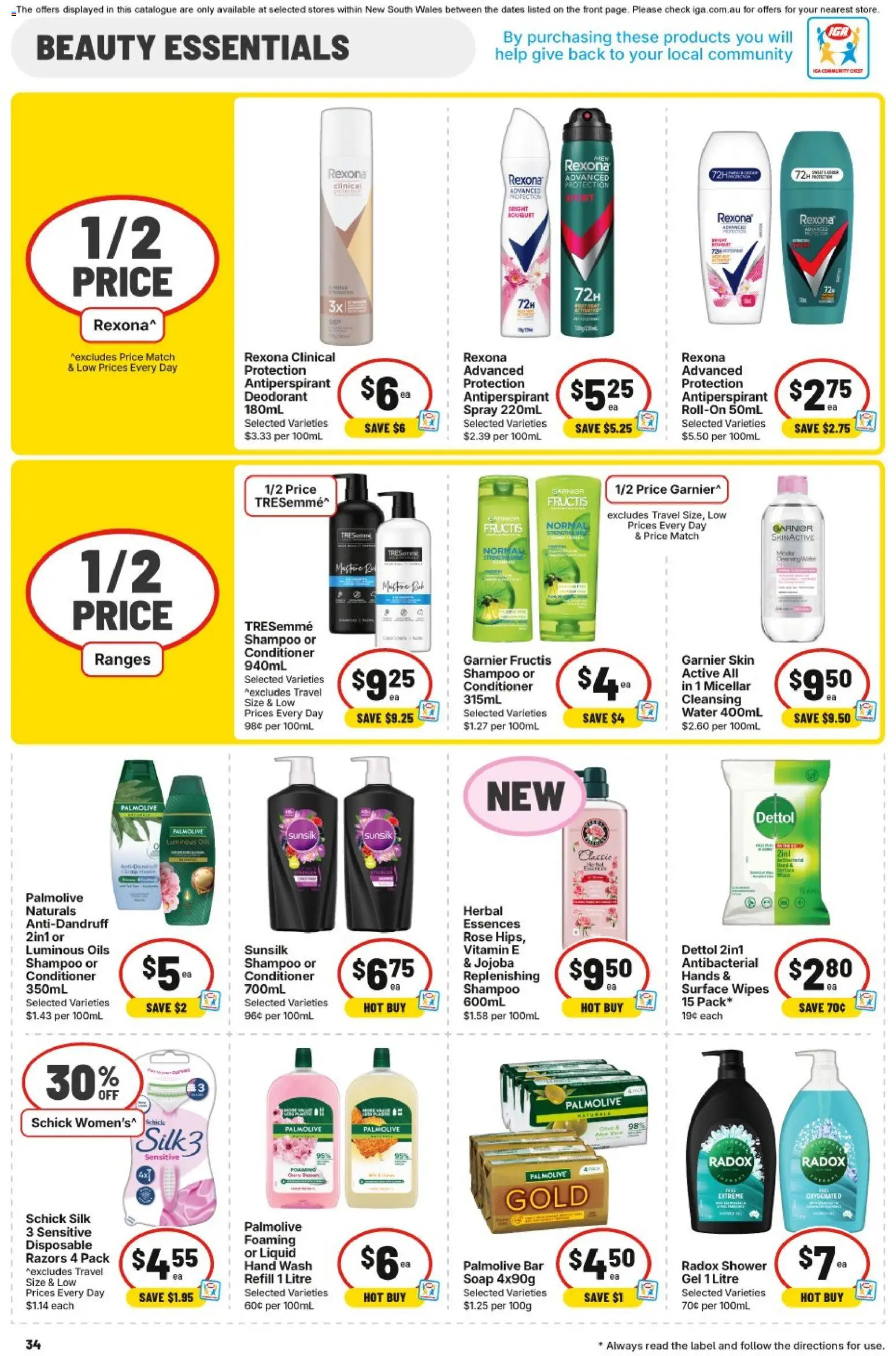 IGA catalogue - valid from 11.03.2026 | Page: 33 | Products: Soap, Deodorant, Water, Vitamin