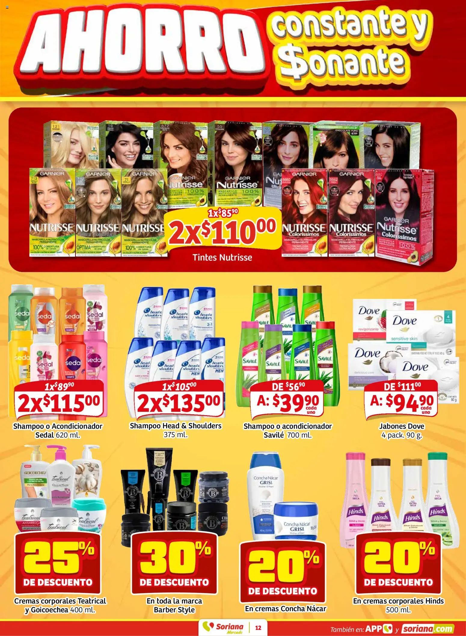 Nuevas ofertas de Soriana válidas en toda la República Mexicana desde el 30.01.2026. ¡Encuentra las mejores ofertas en Soriana - Pesito Valedor Mercado: Ags, Col, Gto, Jal, Mich! | Página: 20 | Productos: Chocolate, Mascarilla, Acondicionador