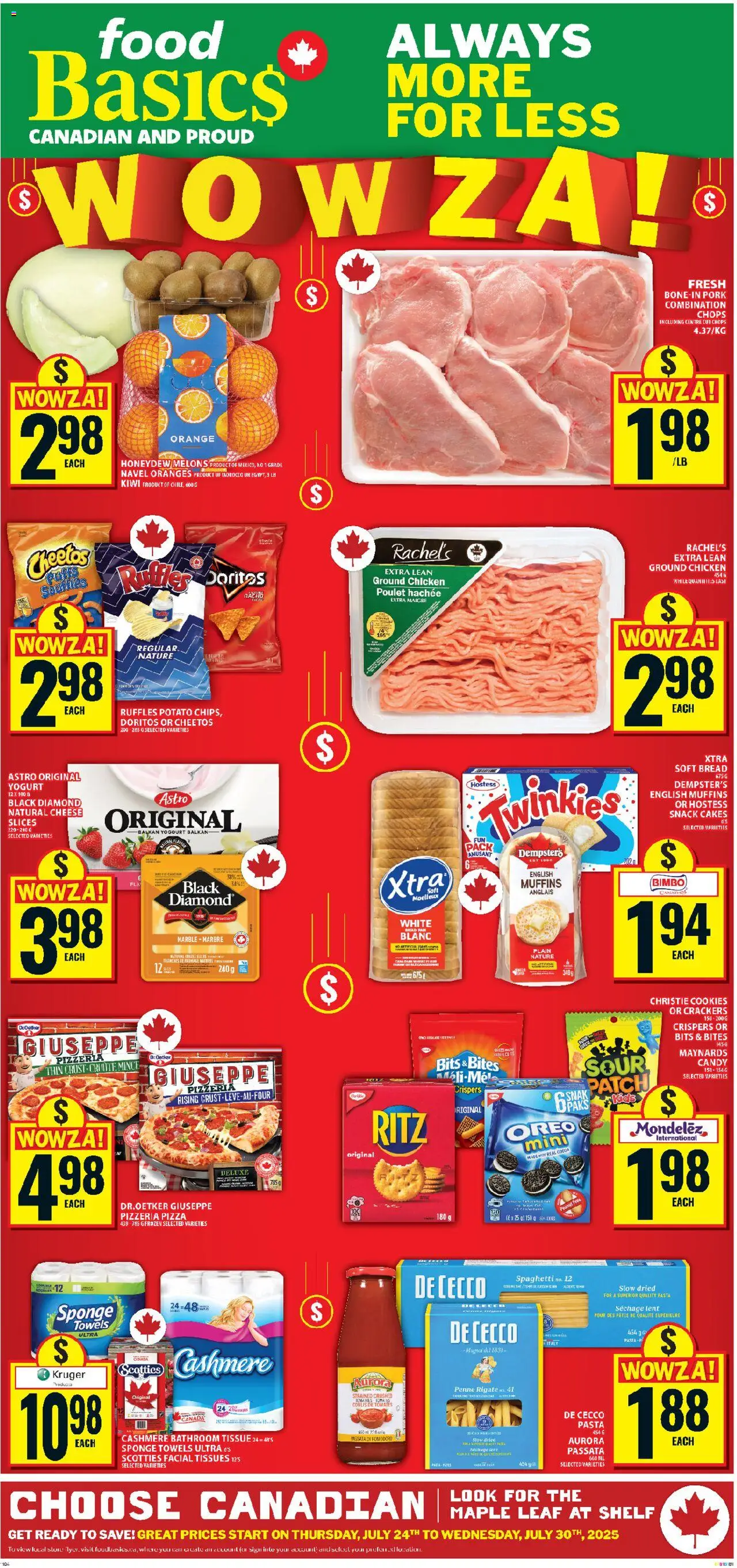 Food Basics flyer valid from 24.07.2025 | Page: 1