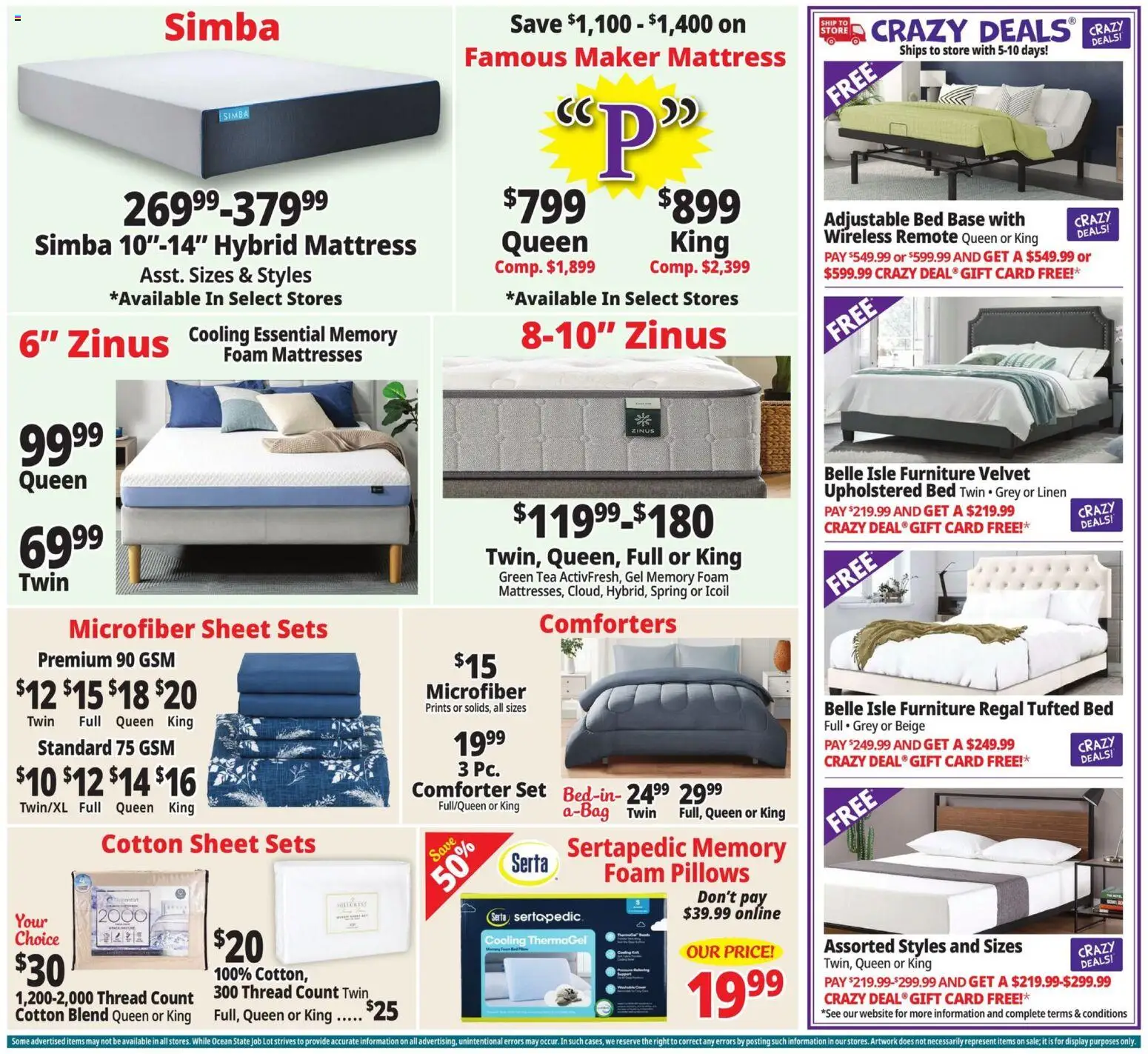 Ocean State Job Lot Weekly Ad - valid from 18.12.2025 | Page: 9 | Products: Green Tea, Tea, Comforter, Sheet