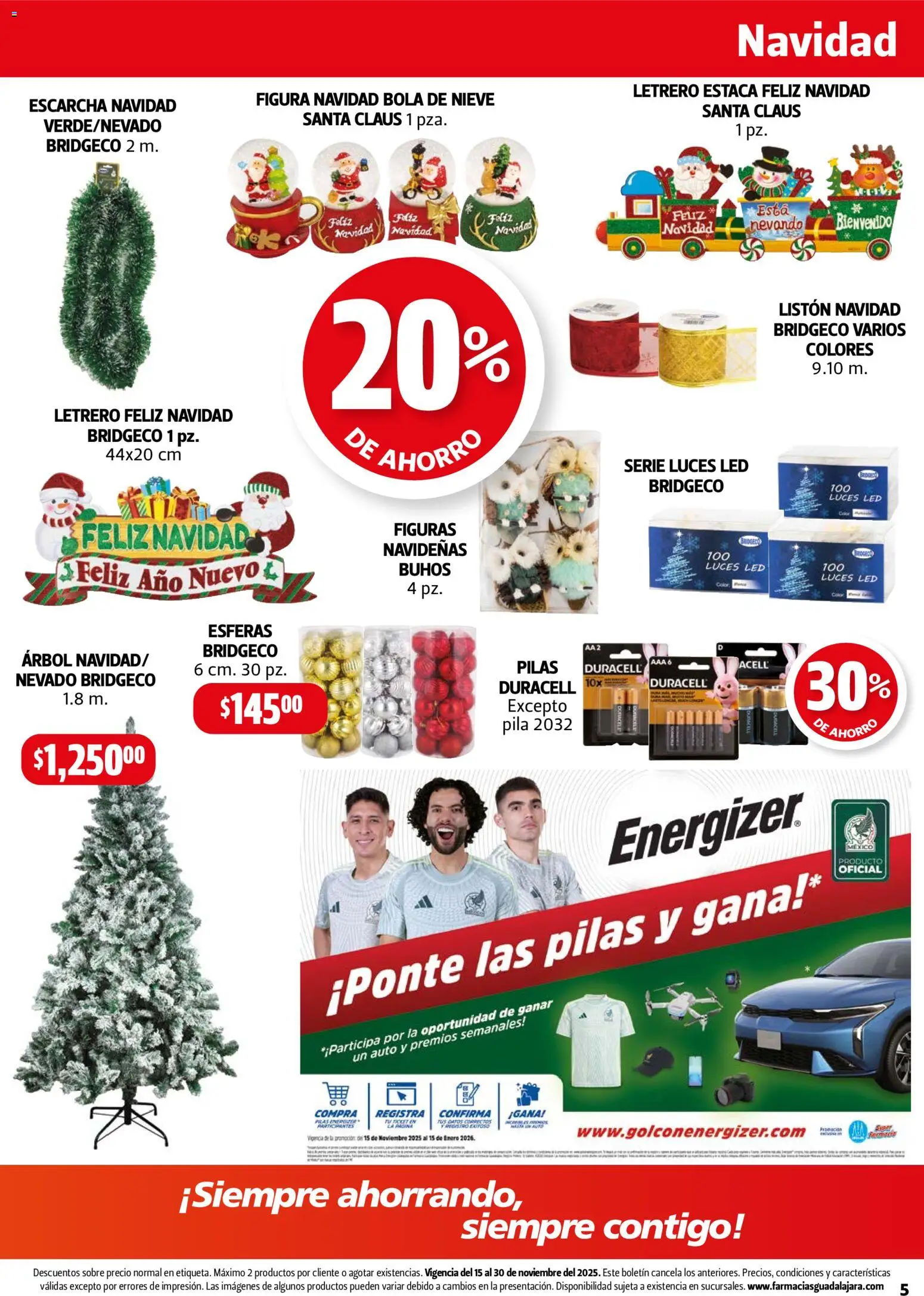 Nuevas ofertas de Farmacia Guadalajara válidas en toda la República Mexicana desde el 15.11.2025. ¡Encuentra las mejores ofertas en Farmacia Guadalajara catálogo! | Página: 5