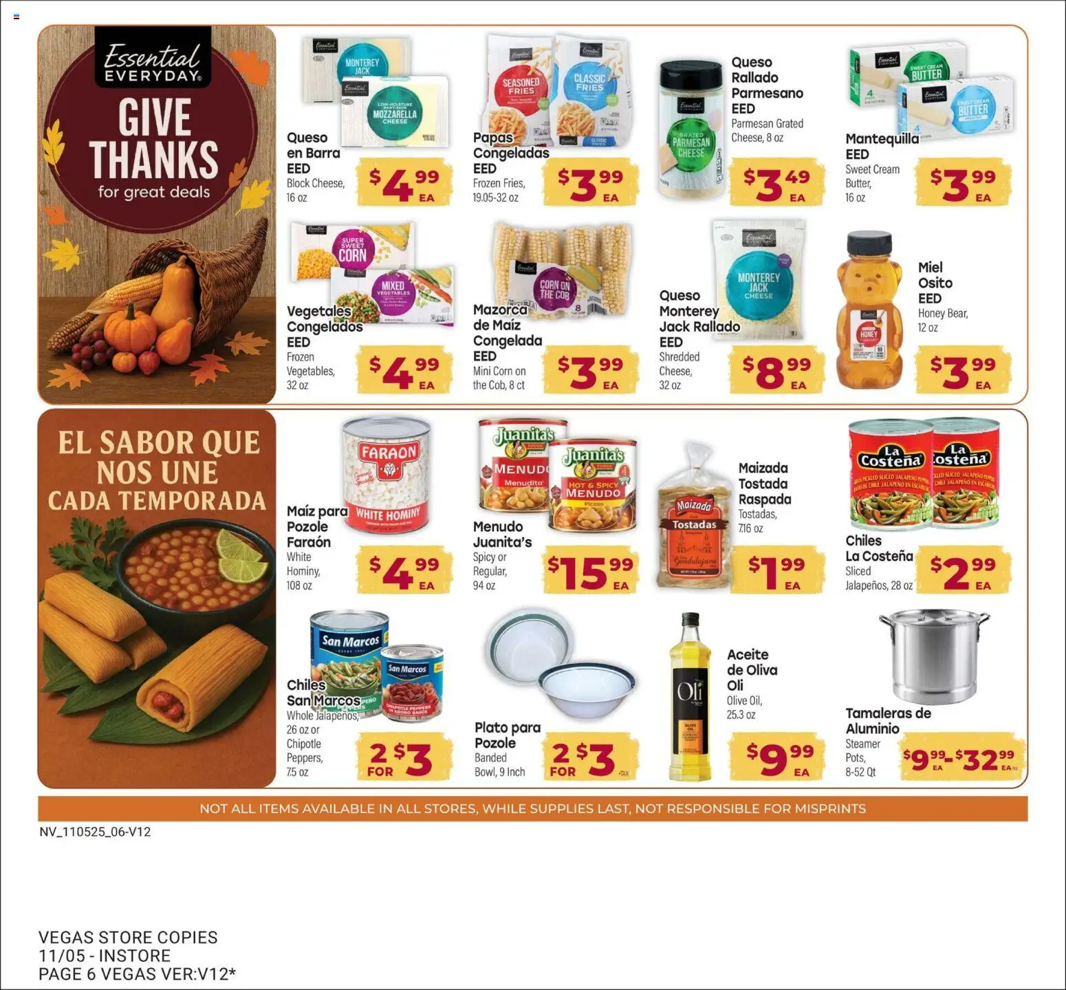Cardenas November Savings Guide - valid from 05.11.2025 | Page: 6 | Products: Peppers, Butter, Cream, Vegetables