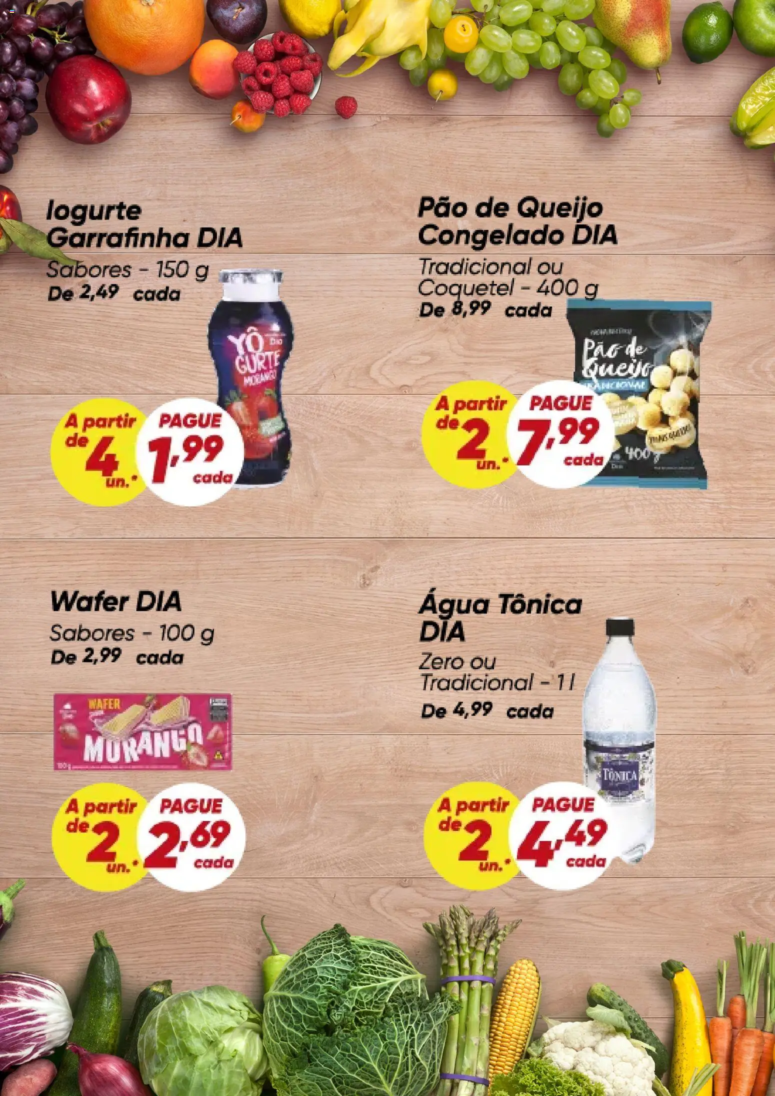 Dia Folheto - válido de 24.11.2025 | Página: 4 | Produtos: Água tônica, Queijo, Pão, Pão de queijo