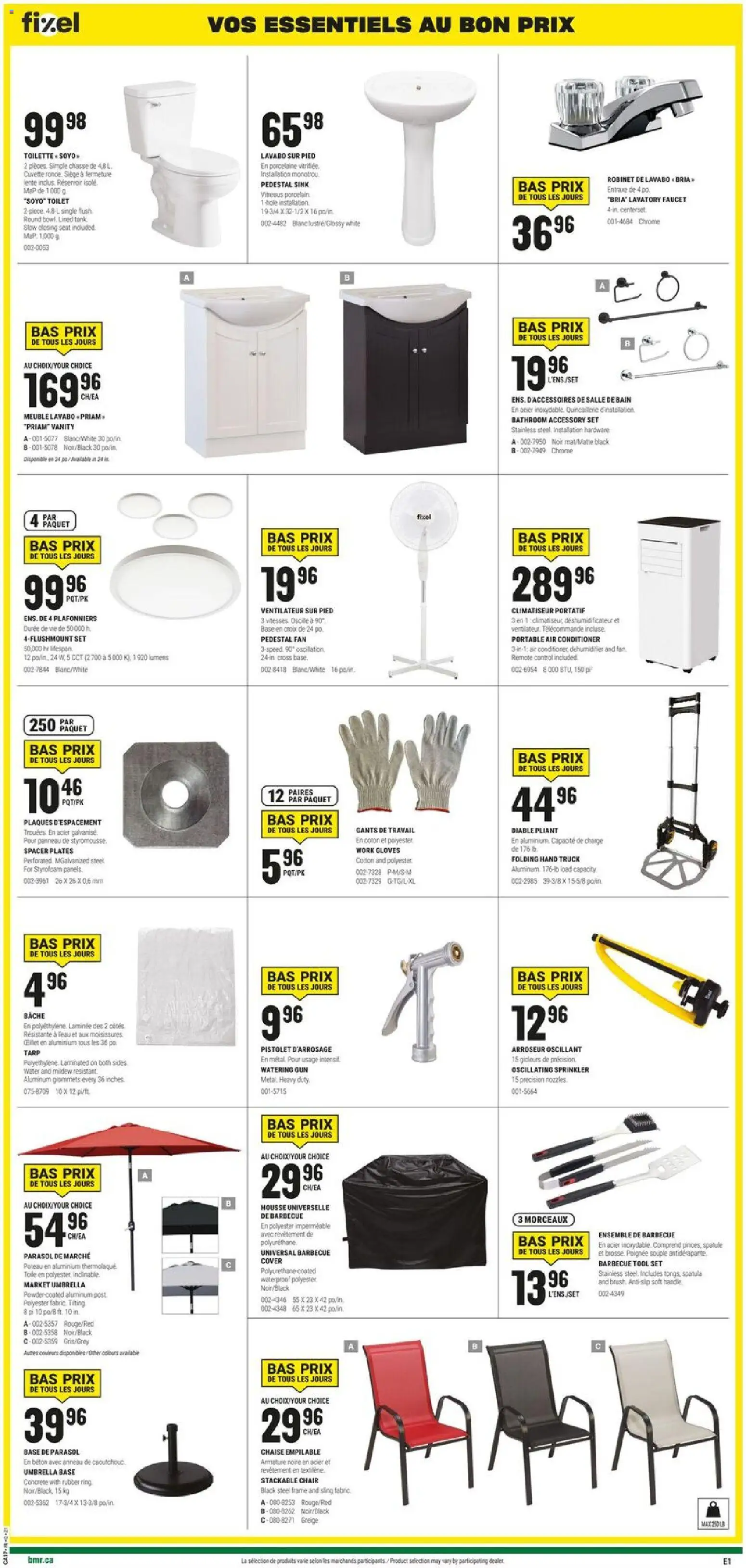 BMR flyer valid from 23.04.2026 | Page: 4 | Products: Gloves, Fan, Powder, Chair