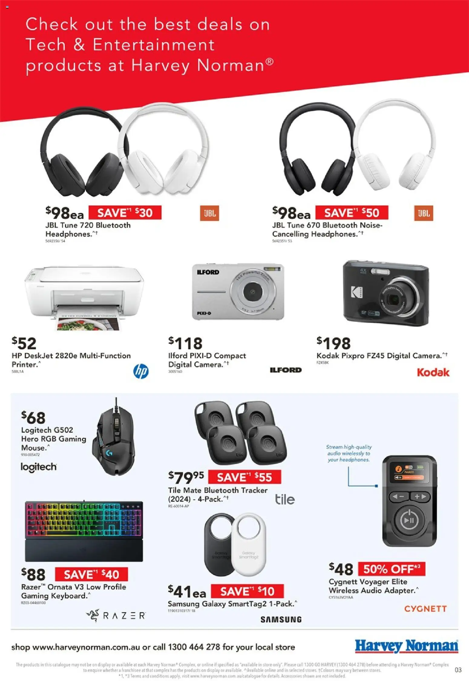 Harvey Norman catalogue - valid from 02.04.2026 | Page: 3 | Products: Accessories, Digital, Camera, Audio