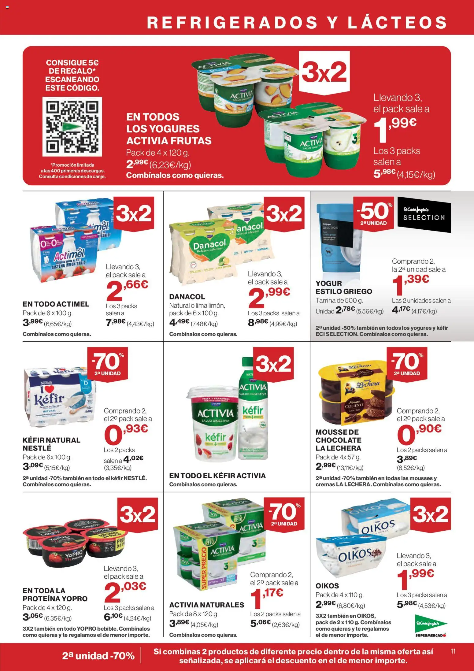 Nuevas ofertas de El Corte Inglés válidas en toda la República Mexicana desde el 07.01.2026. ¡Encuentra las mejores ofertas en El Corte Inglés catálogo Que Necesitas Hoy! | Página: 11 | Productos: Fresa, Lima, Chocolate, Mousse