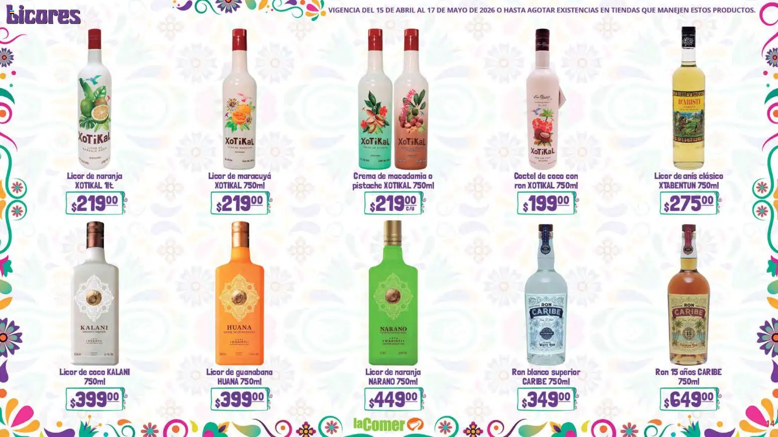 Nuevas ofertas de La Comer válidas en toda la República Mexicana desde el 15.04.2026. ¡Encuentra las mejores ofertas en La Comer folleto! | Página: 14 | Productos: Crema