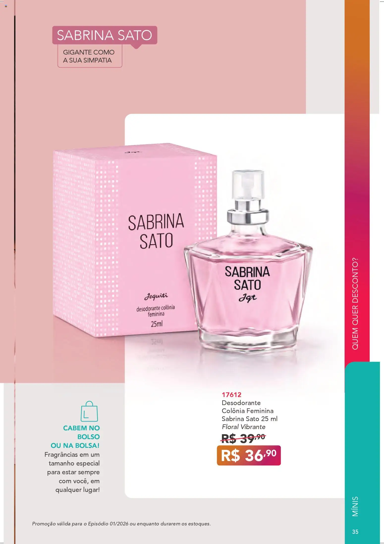 Jequiti Folheto - válido de 29.12.2025 | Página: 35 | Produtos: Desodorante, Bolsa