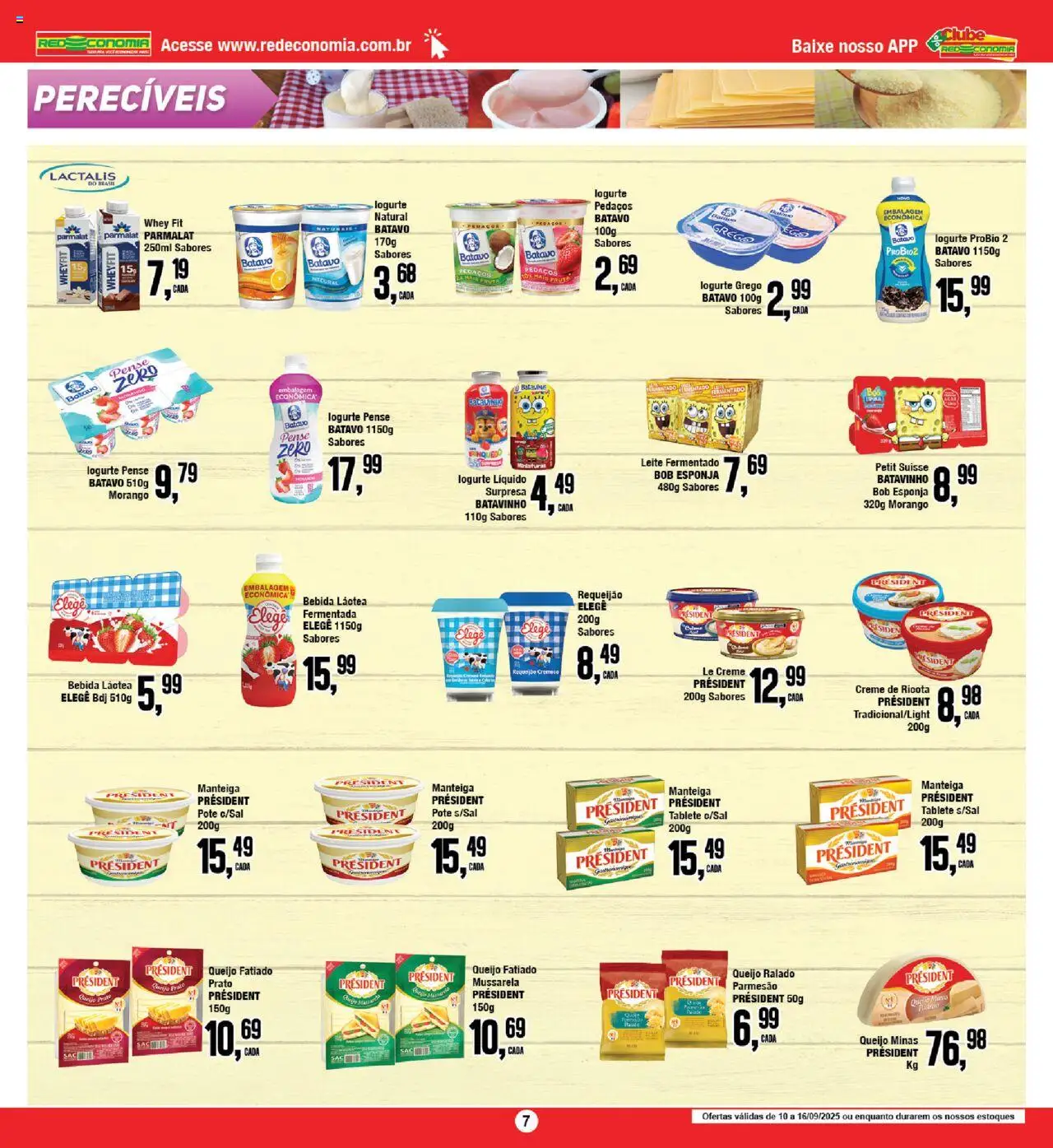 RedEconomia Folheto - válido de 10.09.2025 | Página: 7 | Produtos: Esponja, Creme, Requeijão, Mussarela
