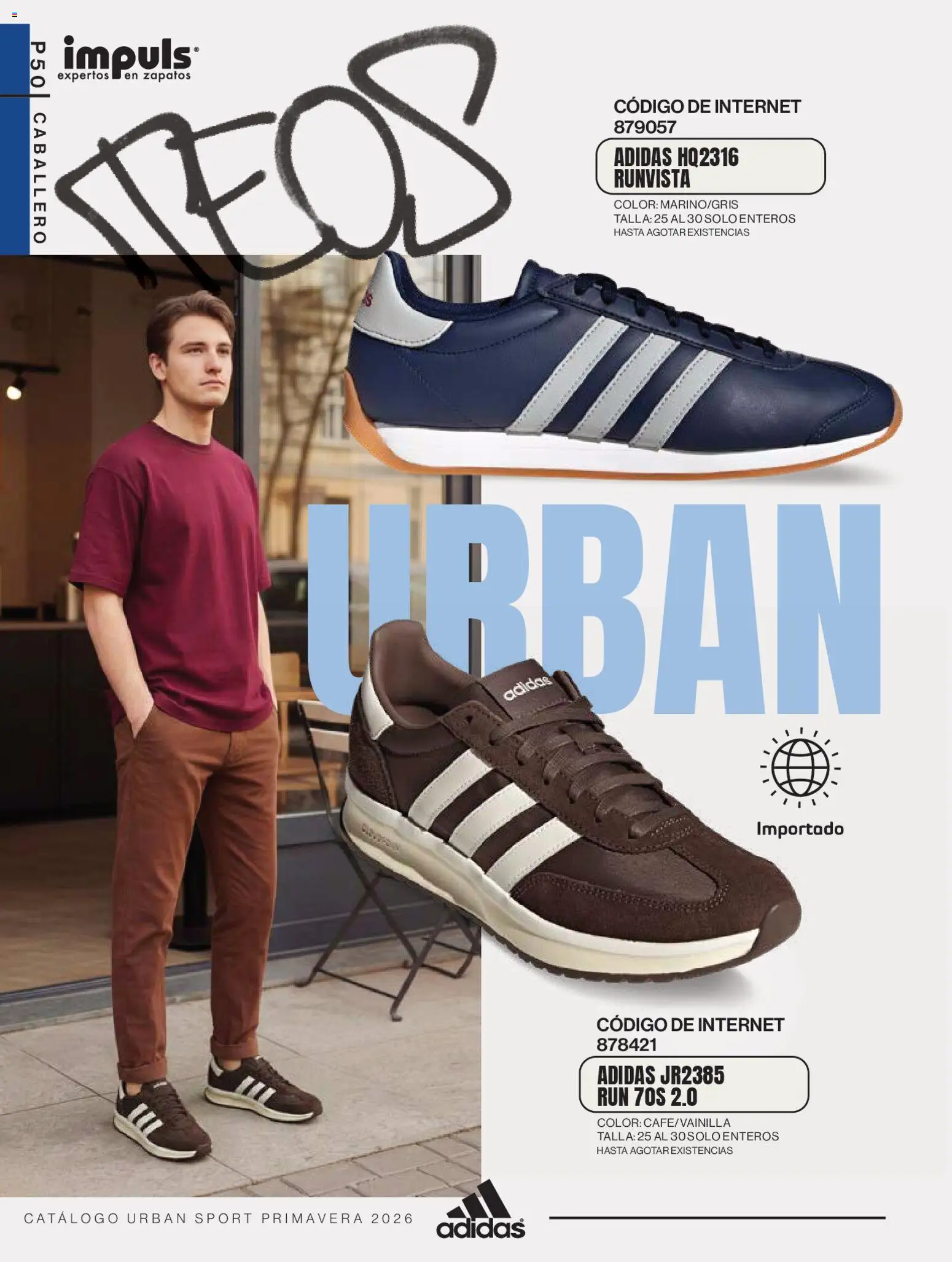 Nuevas ofertas de Impuls válidas en toda la República Mexicana desde el 01.03.2026. ¡Encuentra las mejores ofertas en Impuls catálogo Urban Sport! | Página: 52 | Productos: Zapatos