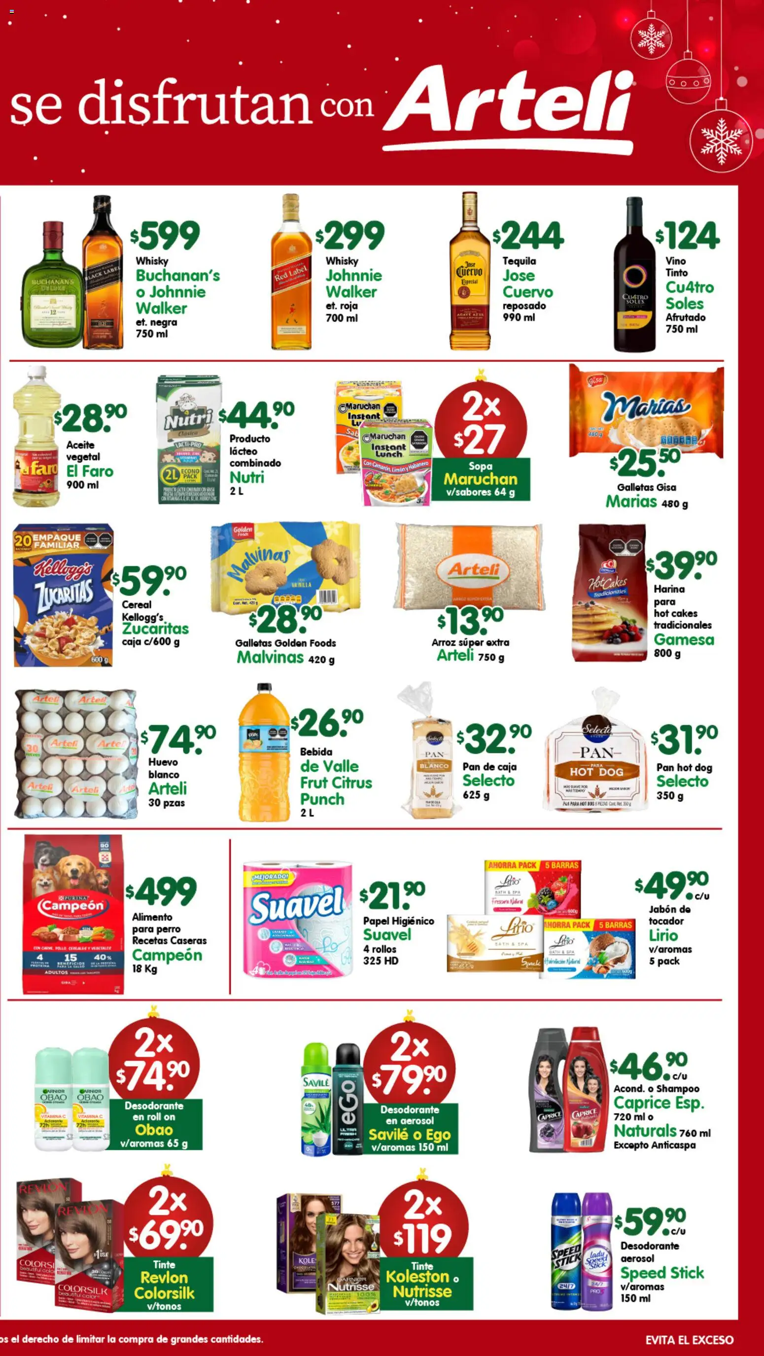 Nuevas ofertas de Arteli válidas en toda la República Mexicana desde el 10.12.2025. ¡Encuentra las mejores ofertas en Arteli folleto Express! | Página: 2 | Productos: Huevo, Aceite, Arroz, Caja