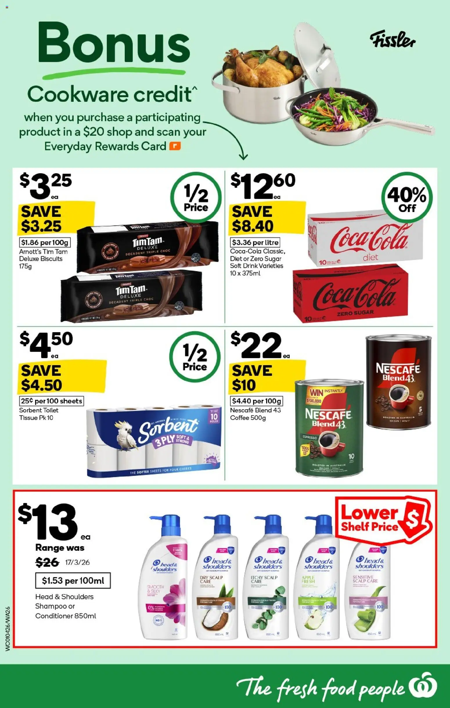 Woolworths catalogue - valid from 01.04.2026 | Page: 26 | Products: Toilet, Shampoo, Coffee, Nescafe