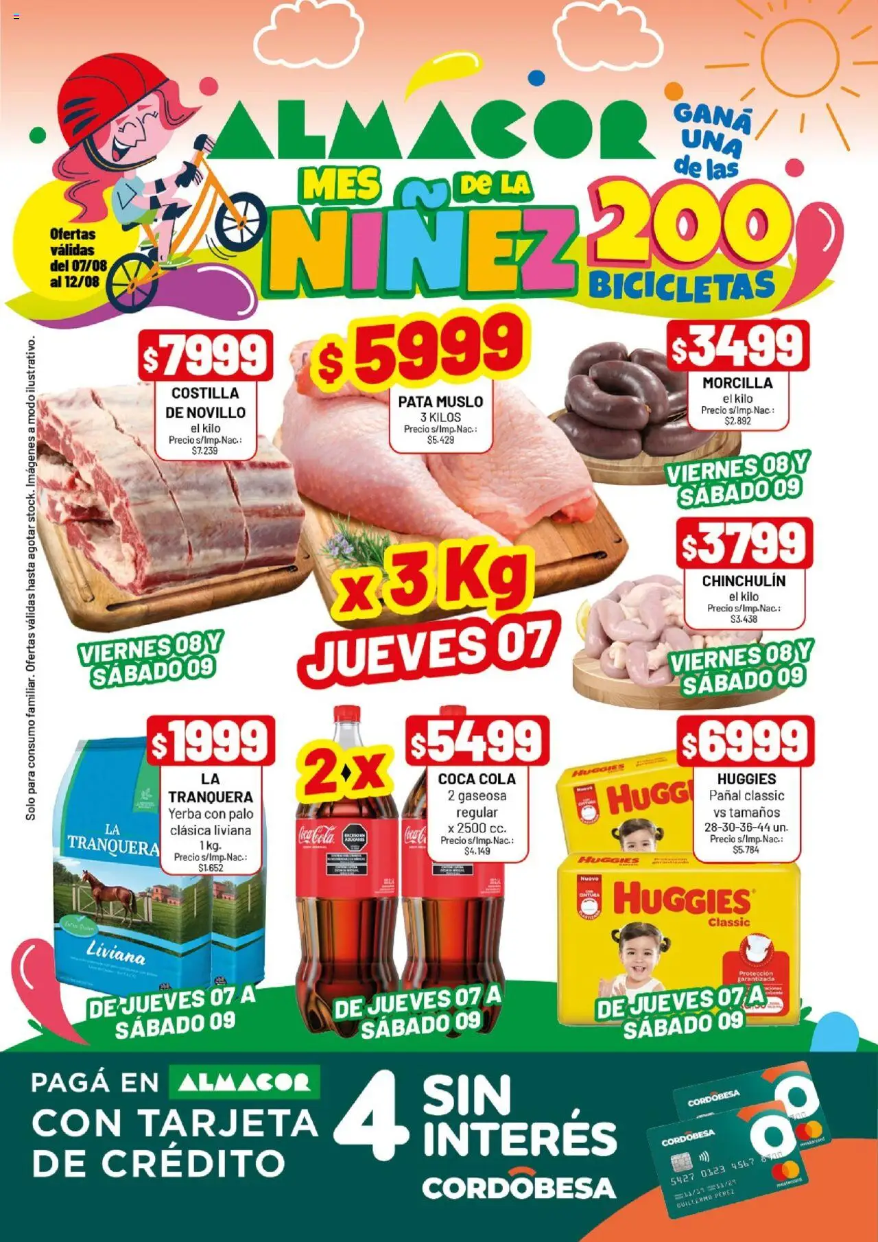 Almacor catálogo │ válido desde el 07.08.2025 | Página: 1 | Productos: Yerba, Gaseosa, Morcilla