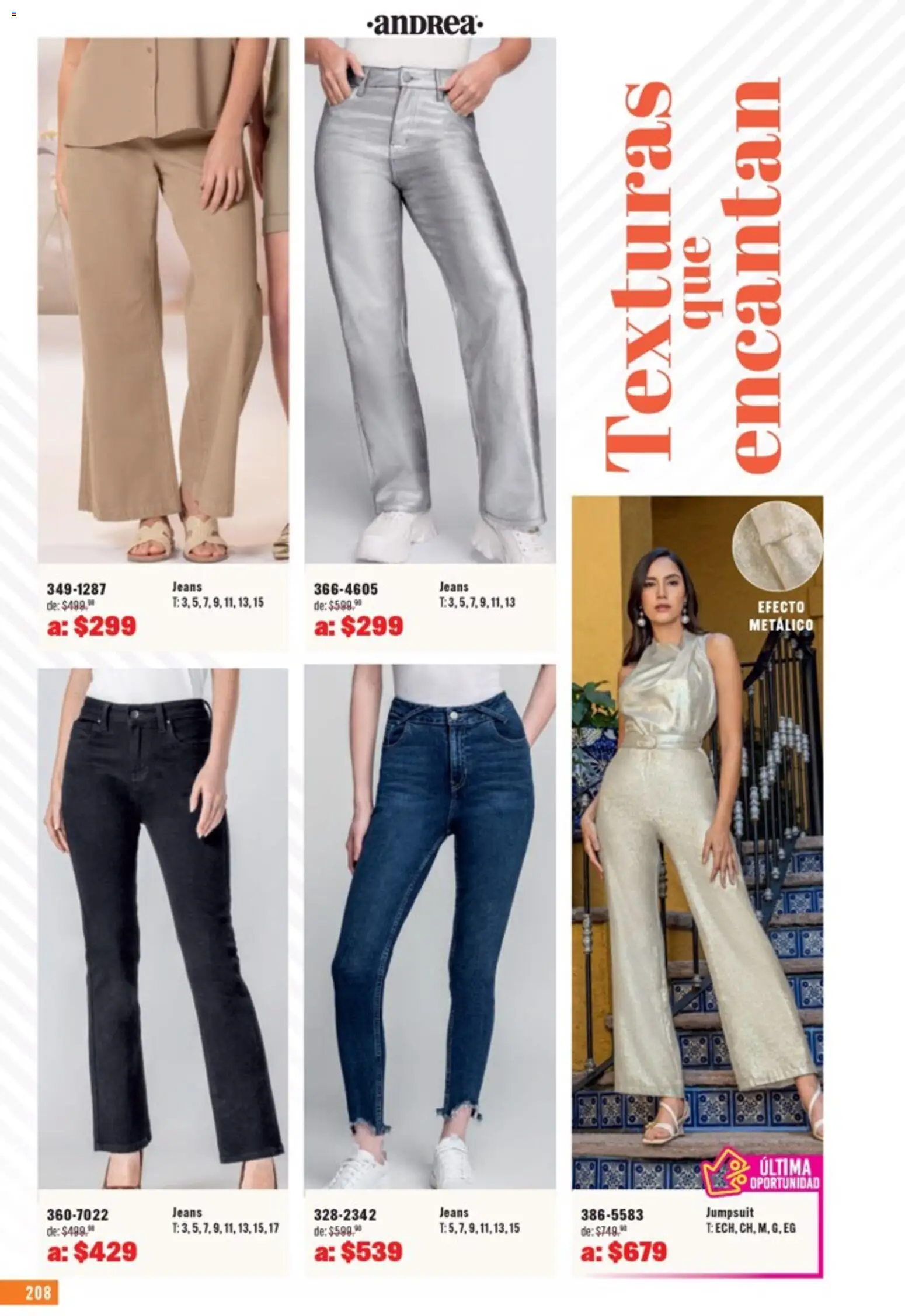 Nuevas ofertas de Andrea válidas en toda la República Mexicana desde el 05.04.2026. ¡Encuentra las mejores ofertas en Andrea catálogo Outlet! | Página: 208