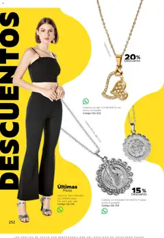 Nuevas ofertas de SC Pakar válidas en toda la República Mexicana desde el 24.07.2025. ¡Encuentra las mejores ofertas en SC Pakar Catálogo Ropa y Accesorios! | Página: 252 | Productos: Conjunto, Top, Dije, Medalla
