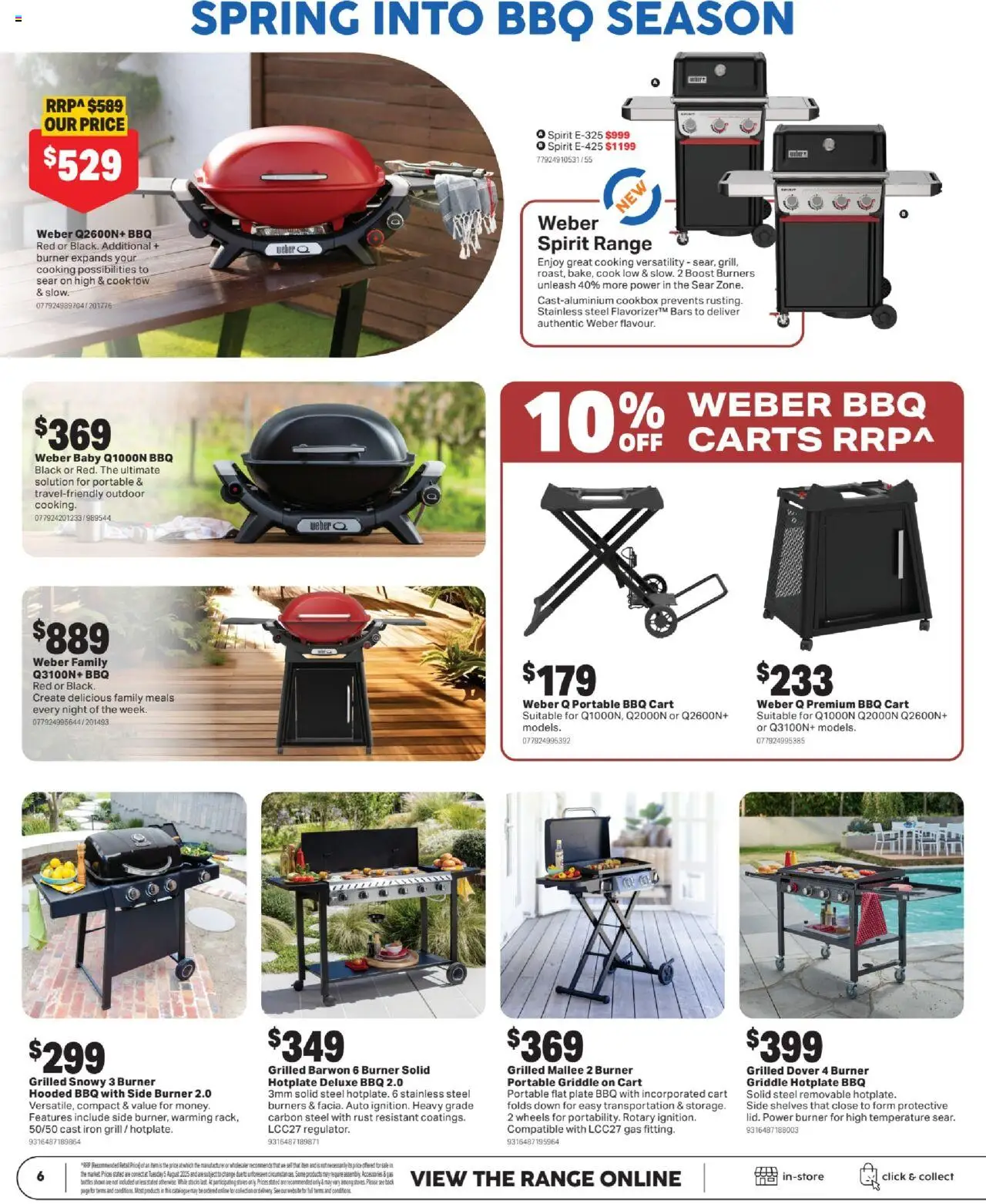 Mitre 10 catalogue - valid from 10.09.2025 | Page: 6 | Products: Cart, Accessories, Grill, Iron