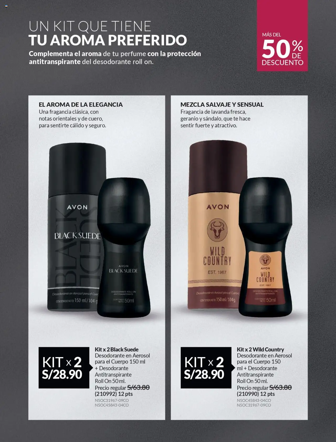 Catálogo Avon válido desde 11.08.2025 | Página: 175 | Productos: Desodorante, Antitranspirante, Té, Fragancia