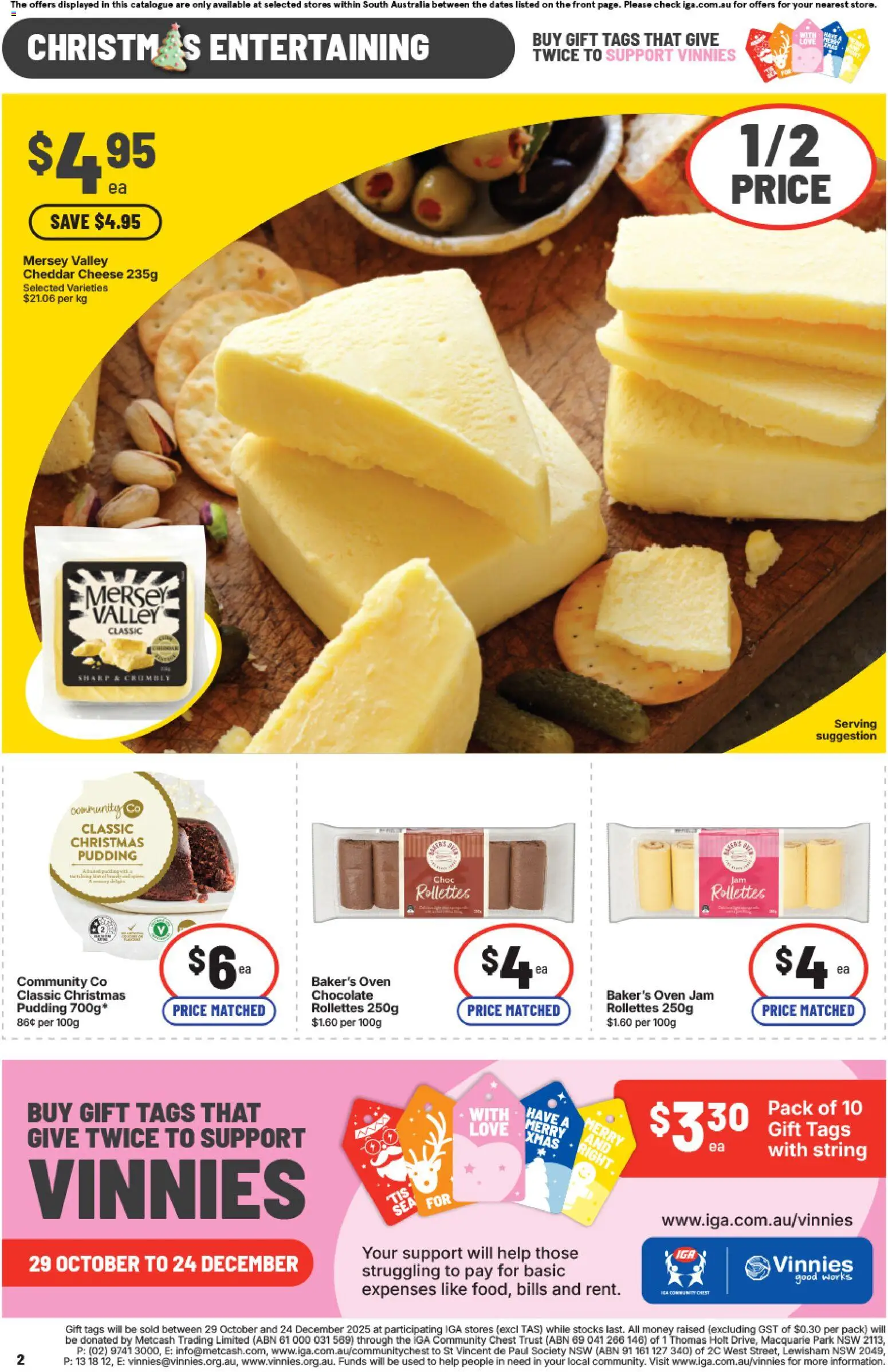IGA catalogue - valid from 12.11.2025 | Page: 2 | Products: Cheese, Chocolate, Pudding, Oven