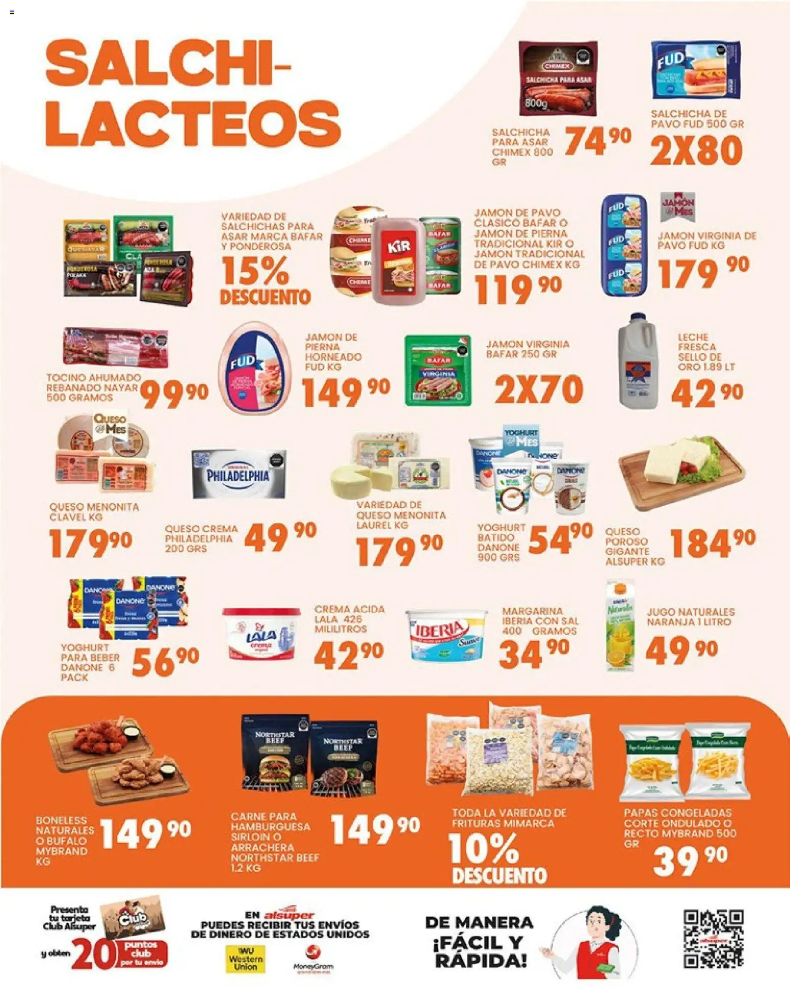 Nuevas ofertas de Alsuper válidas en toda la República Mexicana desde el 27.03.2026. ¡Encuentra las mejores ofertas en Alsuper folleto Chihuahua-Ciudad! | Página: 3 | Productos: Queso crema, Leche, Queso, Jugo
