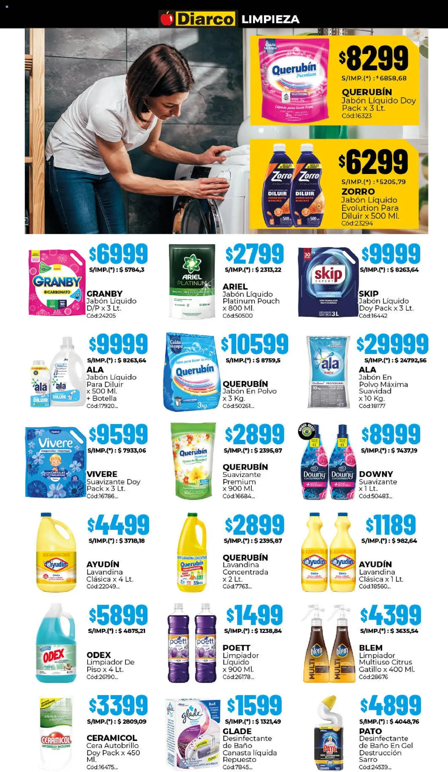 Diarco - Ofertas Sur │ válido desde el 20.04.2026 | Página: 17 | Productos: Jabón líquido, Pala, Suavizante, Canasta