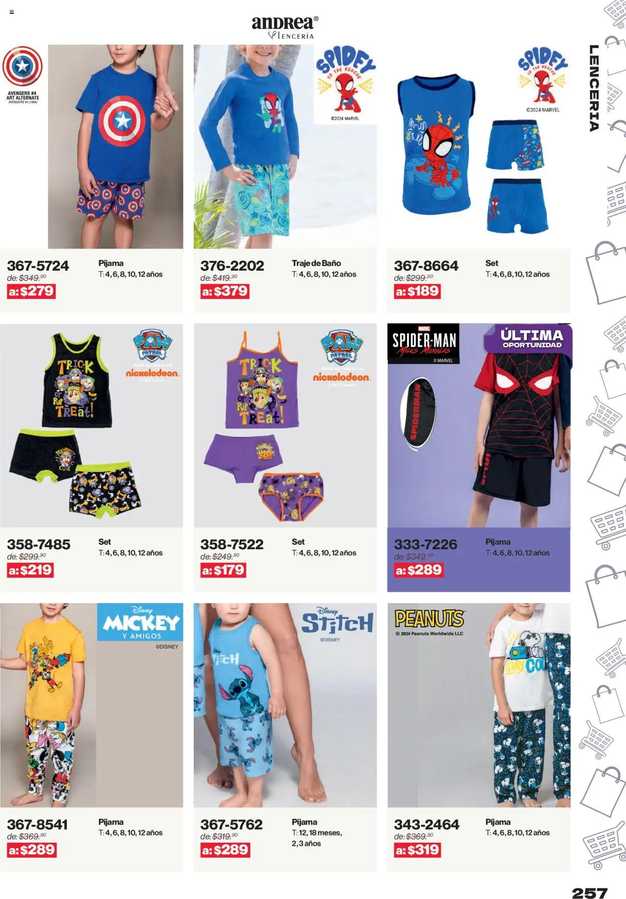 Nuevas ofertas de Andrea válidas en toda la República Mexicana desde el 10.08.2025. ¡Encuentra las mejores ofertas en Andrea - Catálogo Outlet! | Página: 257 | Productos: Pijama, Traje, Lenceria, Baño