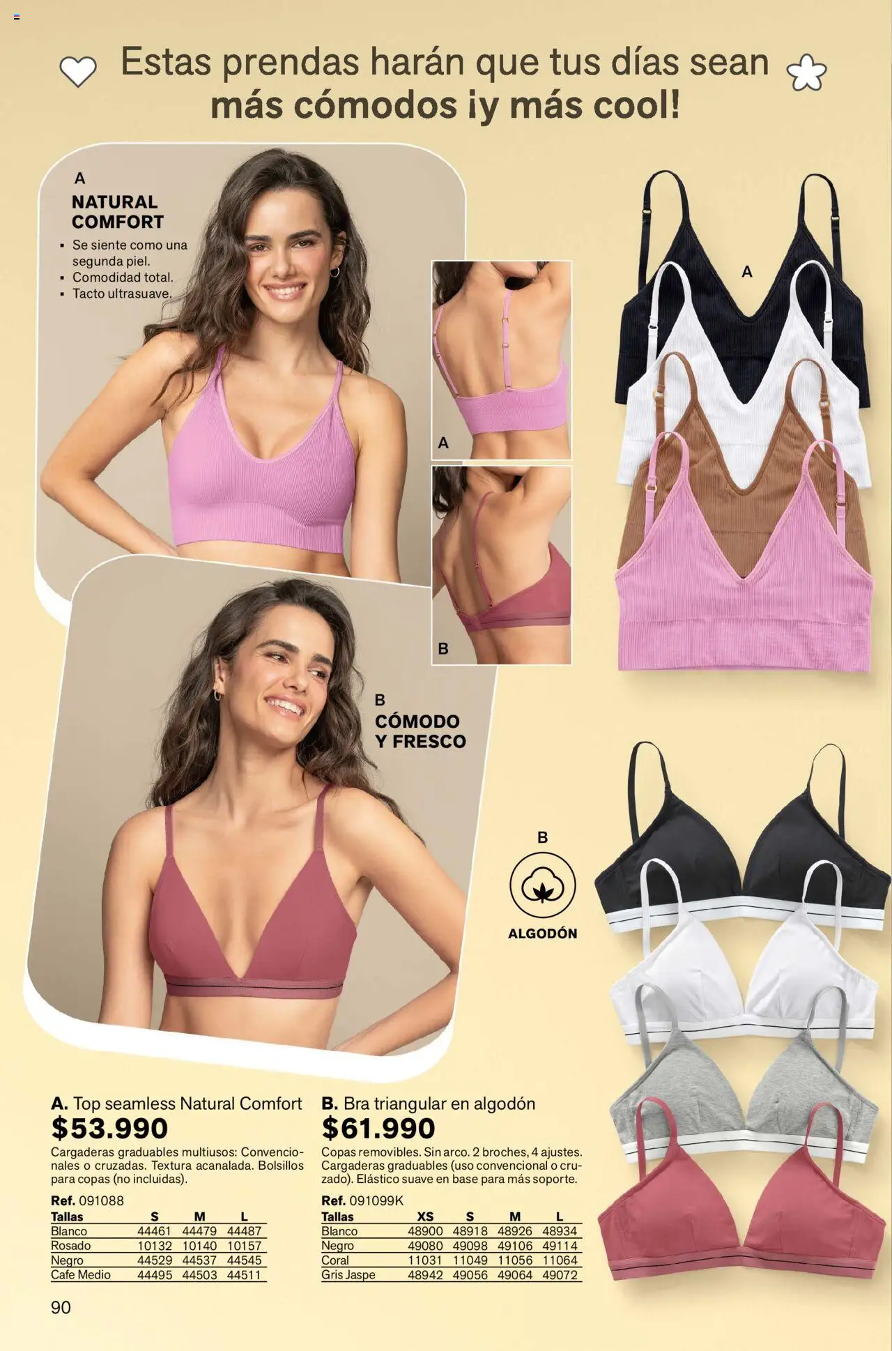 Leonisa revista - valida desde el 04.08.2025 | Página: 90 | Productos: Algodón, Top, Café