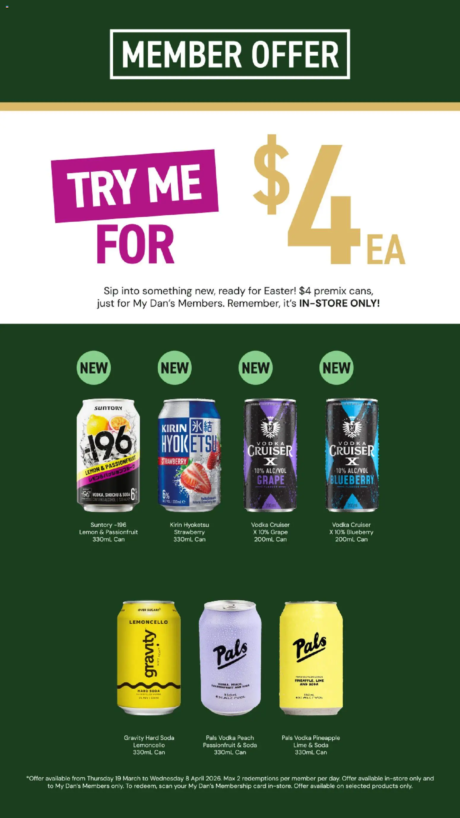Dan Murphy's catalogue - valid from 19.03.2026 | Page: 26 | Products: Pineapple, Vodka, Peach, Lime