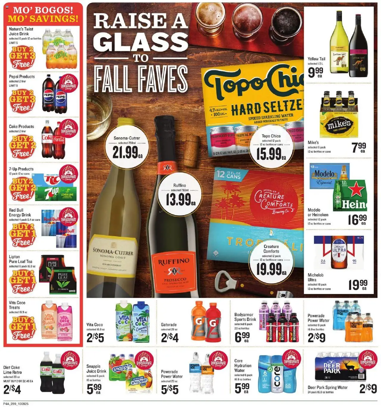 Lowes Foods Weekly Ad - GA - valid from 08.10.2025 | Page: 6 | Products: Juice, Wine, Tea, Lime