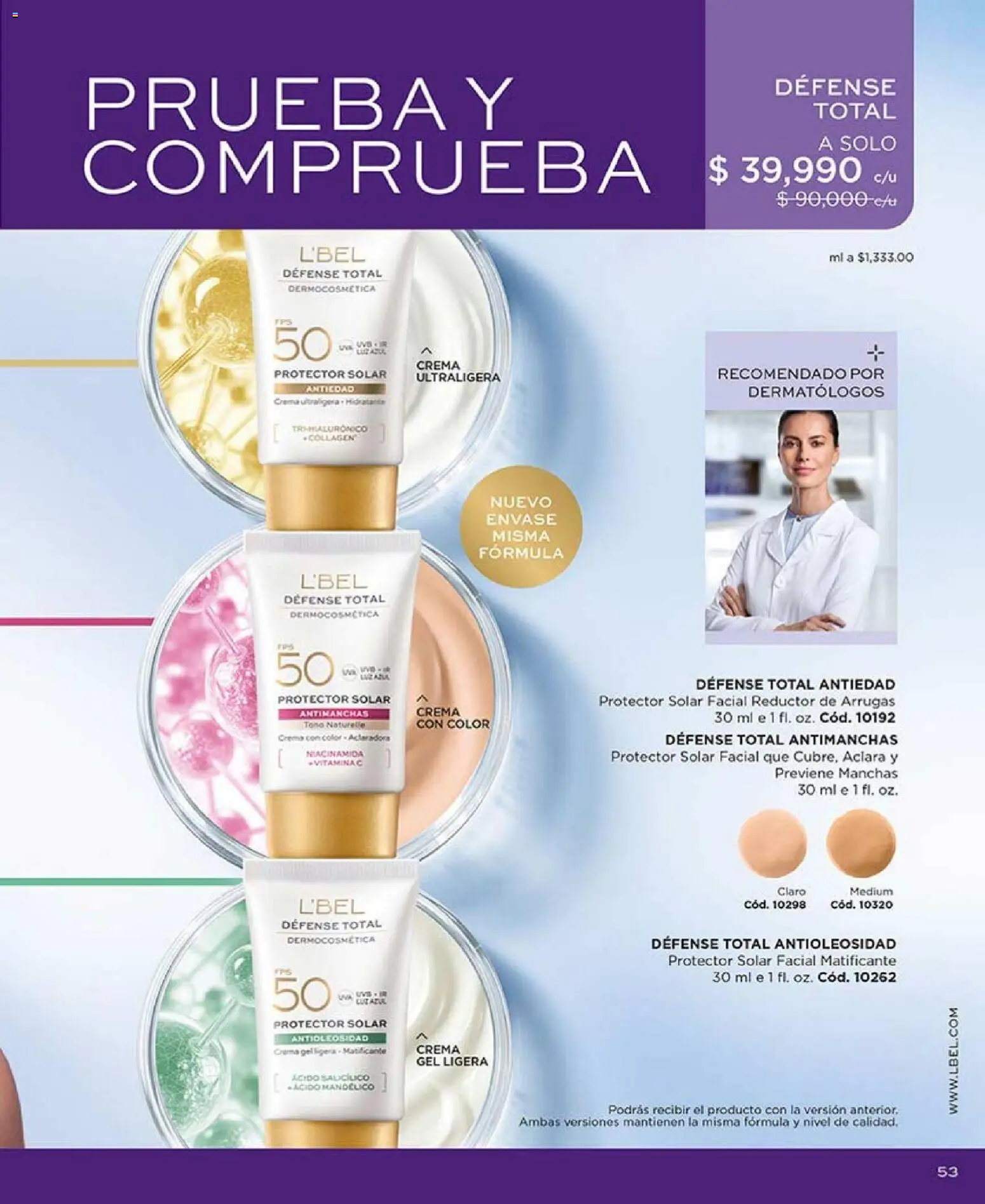 L'Bel revista - valida desde el 01.02.2026 | Página: 53 | Productos: Crema, Protector solar