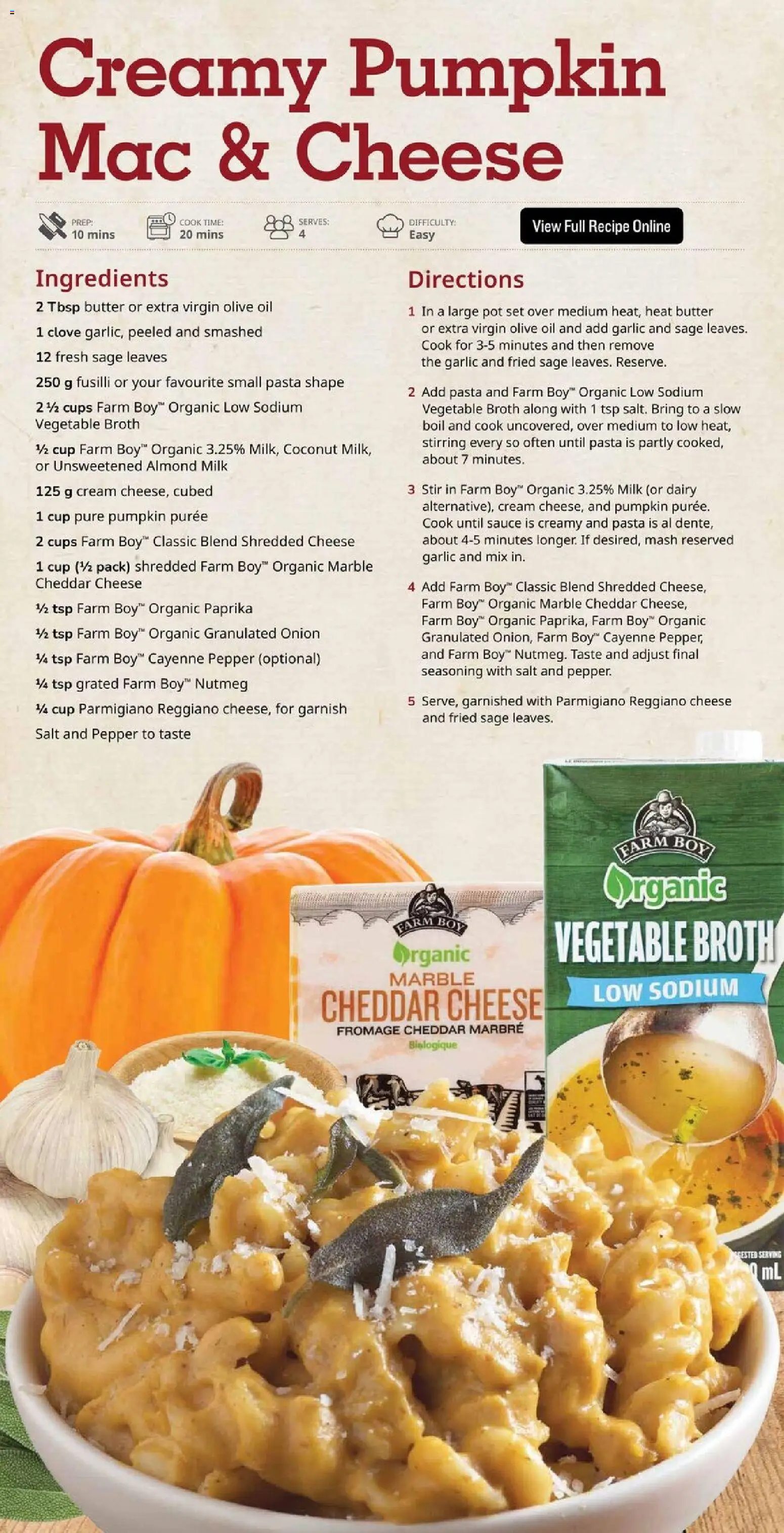 Farm Boy flyer valid from 23.10.2025 | Page: 7 | Products: Pasta, Milk, Cheese, Oil