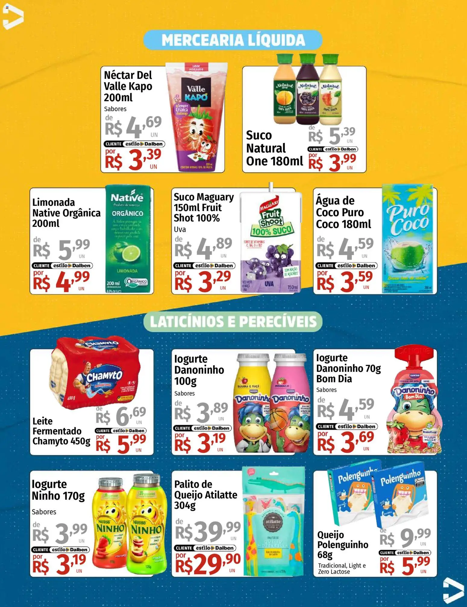 Supermercado Dalben Folheto - válido de 21.01.2026 | Página: 4 | Produtos: Coco, Leite, Queijo, Suco
