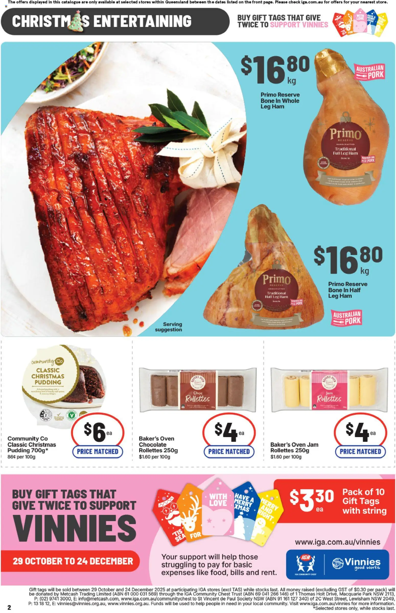 IGA catalogue - valid from 12.11.2025 | Page: 5 | Products: Chocolate, Pork, Pudding, Oven
