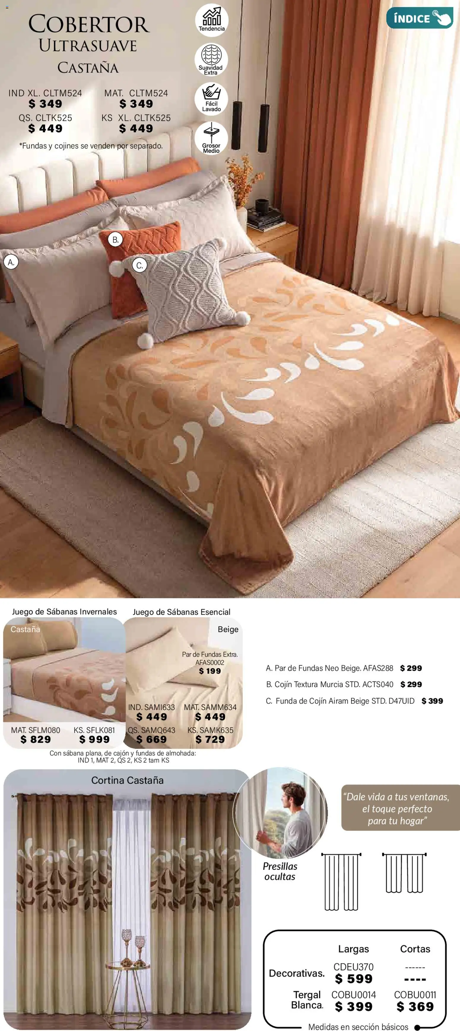 Nuevas ofertas de Colchas Concord válidas en toda la República Mexicana desde el 01.11.2025. ¡Encuentra las mejores ofertas en Colchas Concord Buen Fin! | Página: 399 | Productos: Cobertor, Juego, Almohada, Sabanas