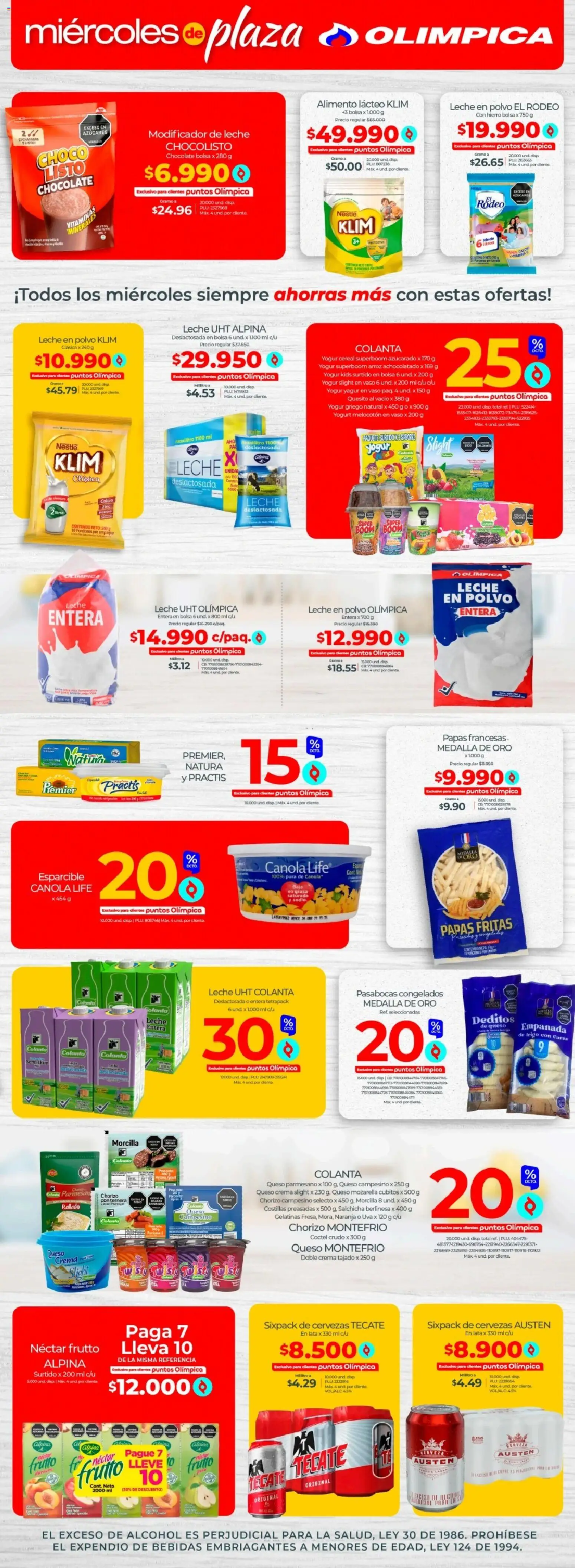 Olímpica revista - valida desde el 07.01.2026 | Página: 2 | Productos: Crema, Chorizo, Yogurt, Tintura