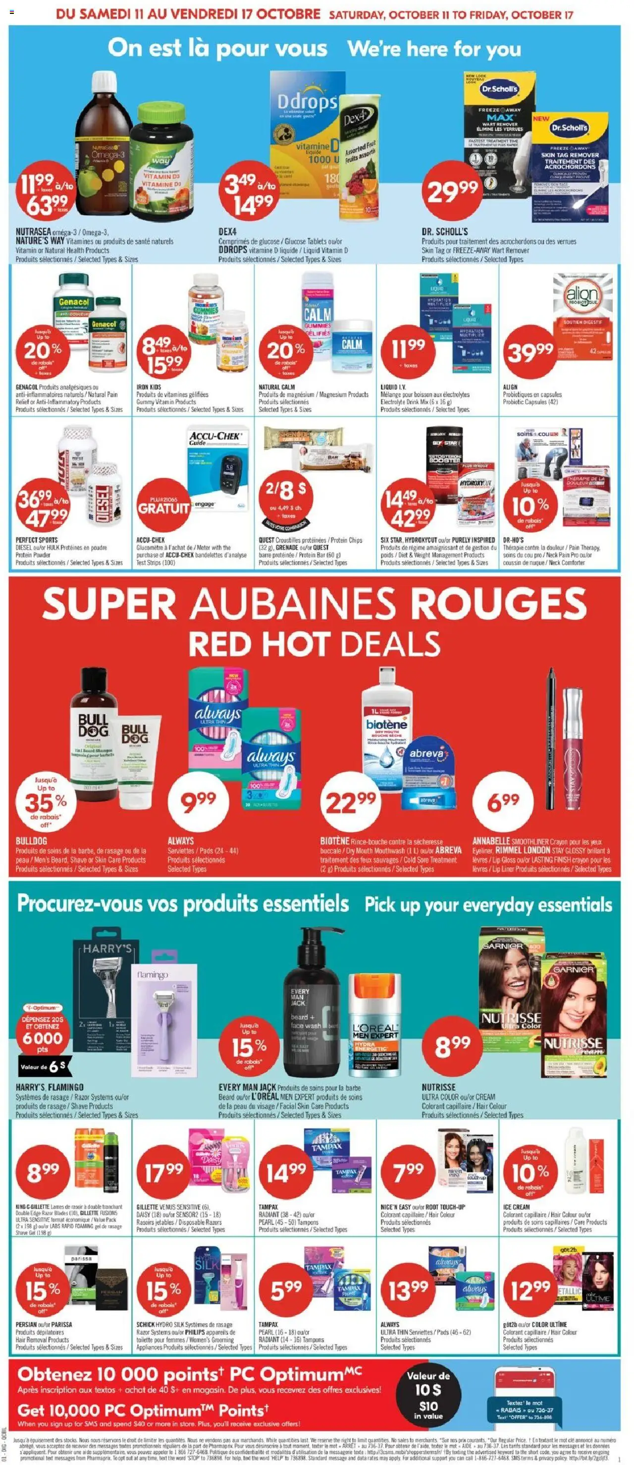 Pharmaprix flyer valid from 11.10.2025 | Page: 11 | Products: Chips, Cream, Ice cream, Eyeliner