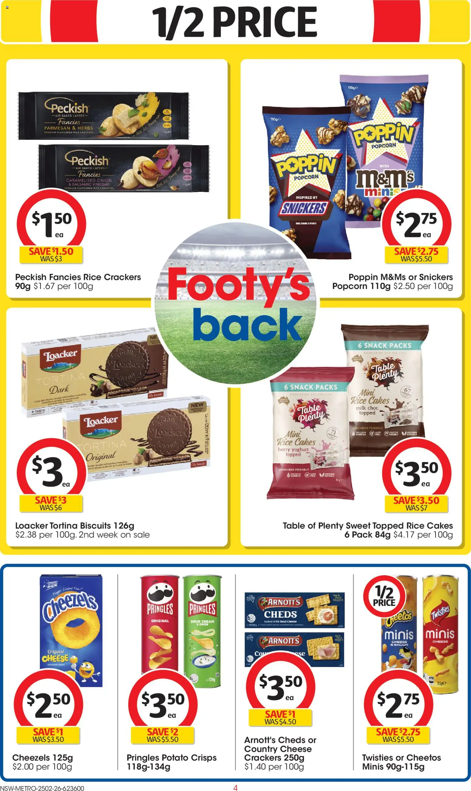 Coles catalogue - valid from 25.02.2026 | Page: 4 | Products: Yoghurt, Rice, Cream, Popcorn