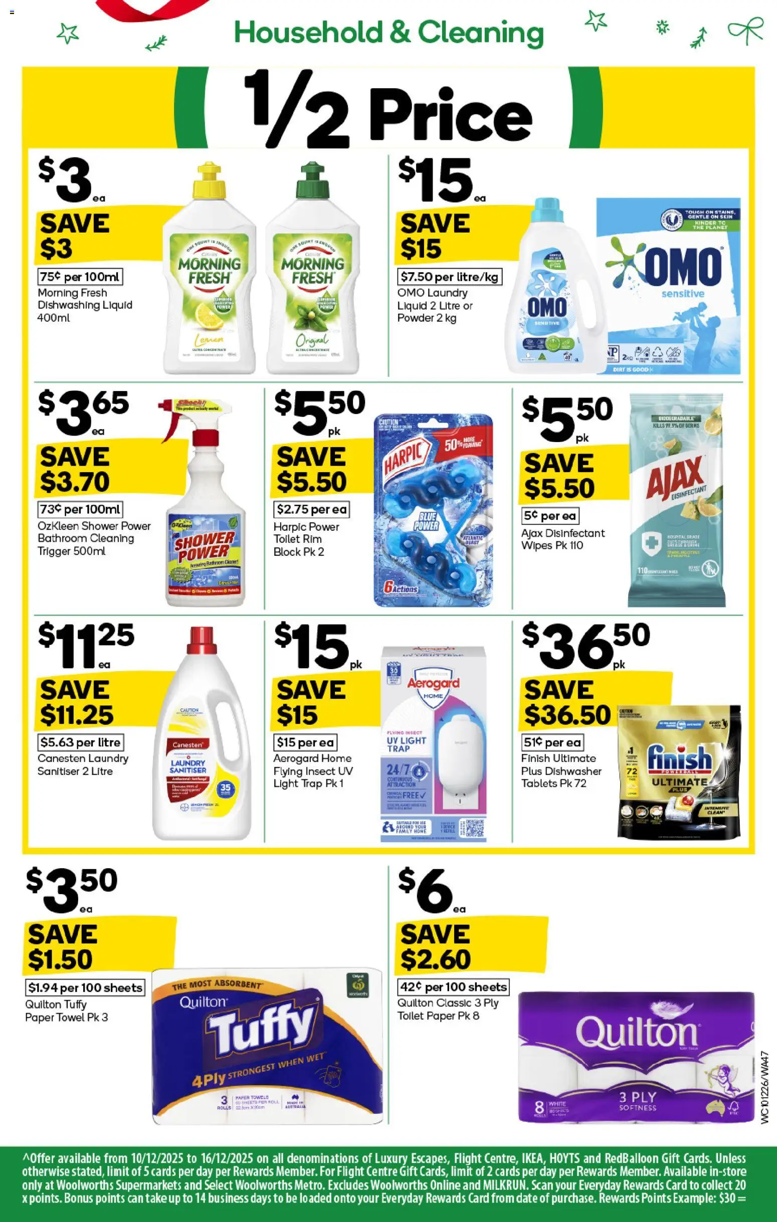 Woolworths catalogue - valid from 10.12.2025 | Page: 47 | Products: Toilet, Towels, Laundry, Bathroom