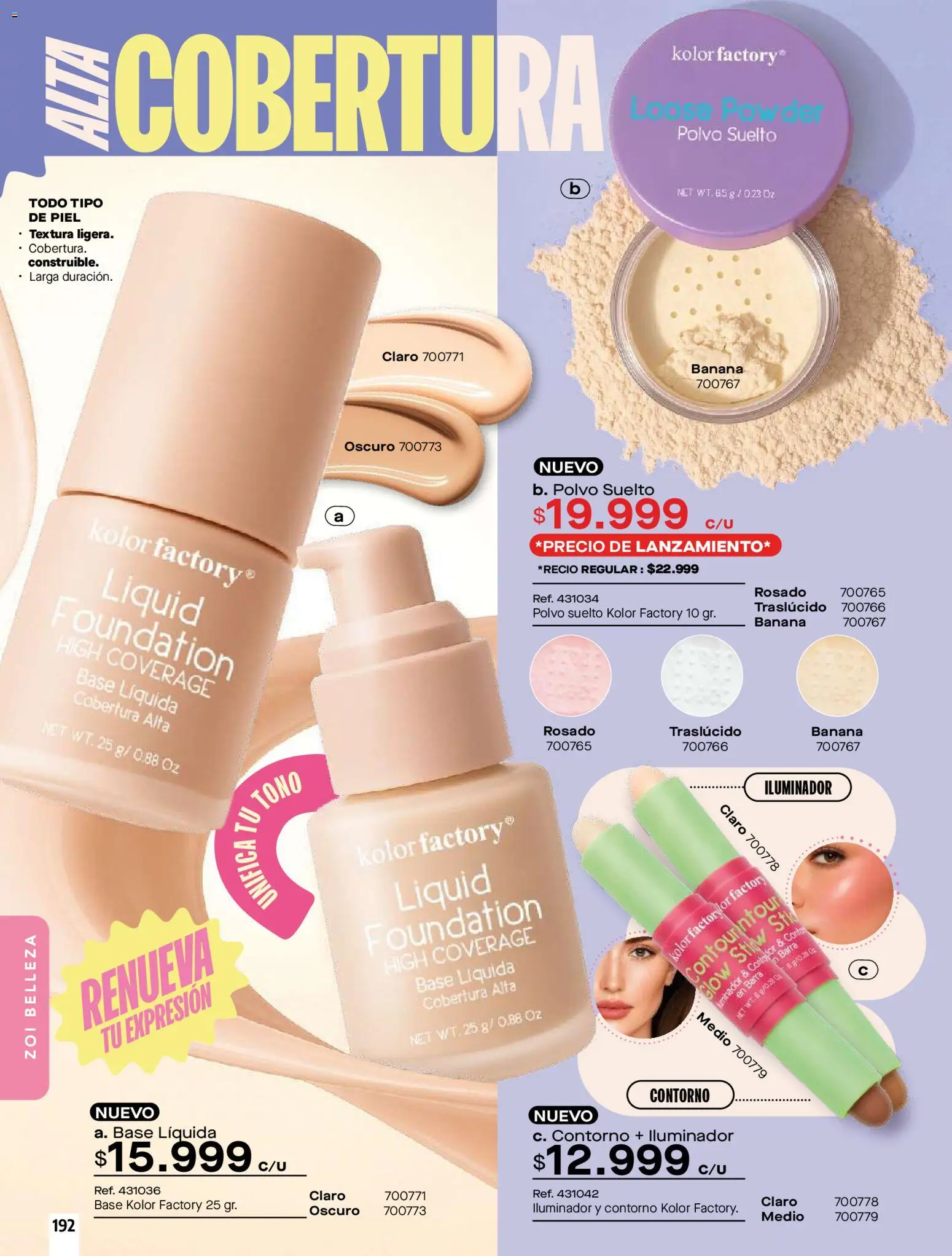 Pacifika revista - valida desde el 01.02.2026 | Página: 192 | Productos: Iluminador, Polvo, Contorno