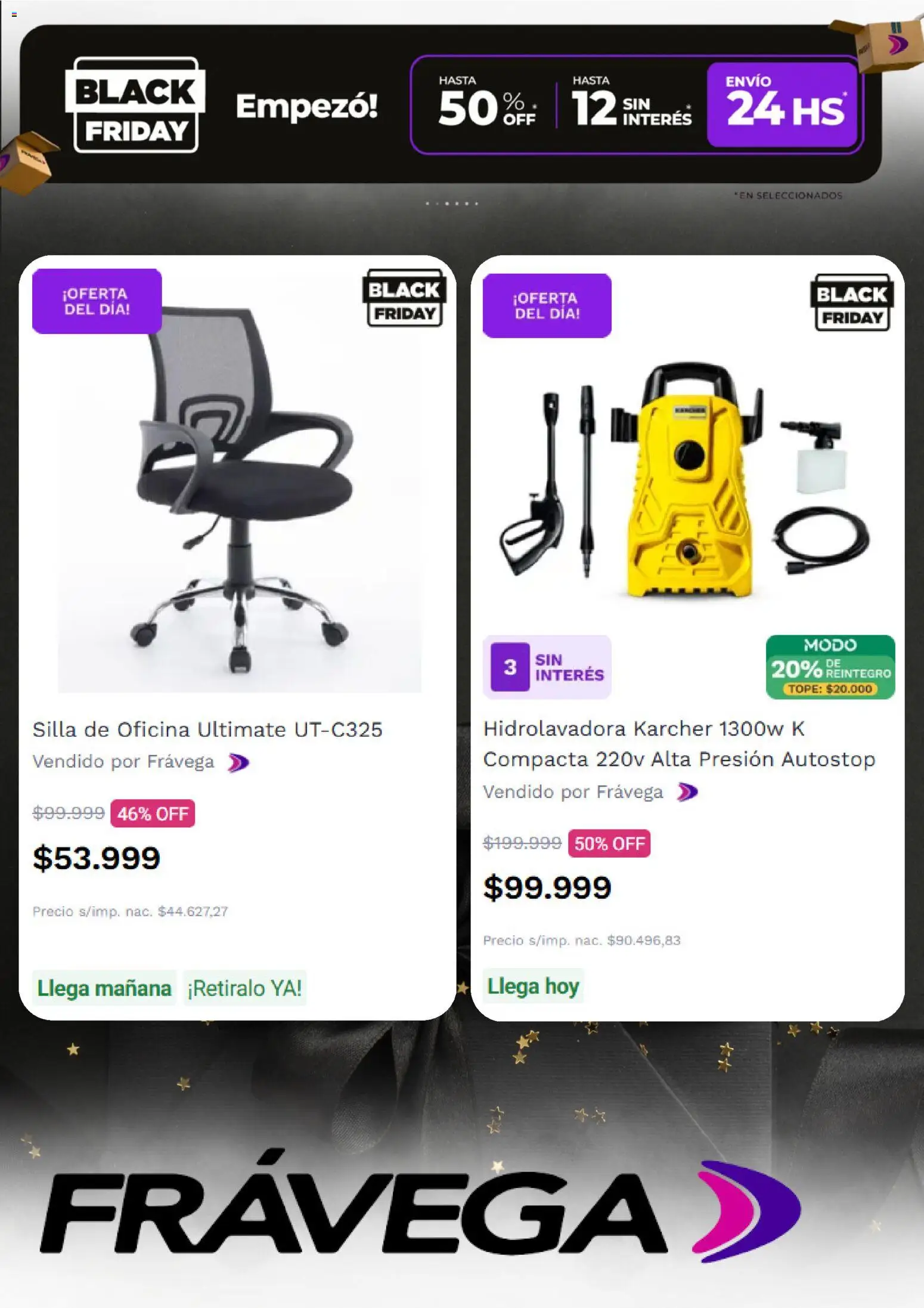 Frávega - Black Friday │ válido desde el 25.11.2025 | Página: 2 | Productos: Silla, Hidrolavadora