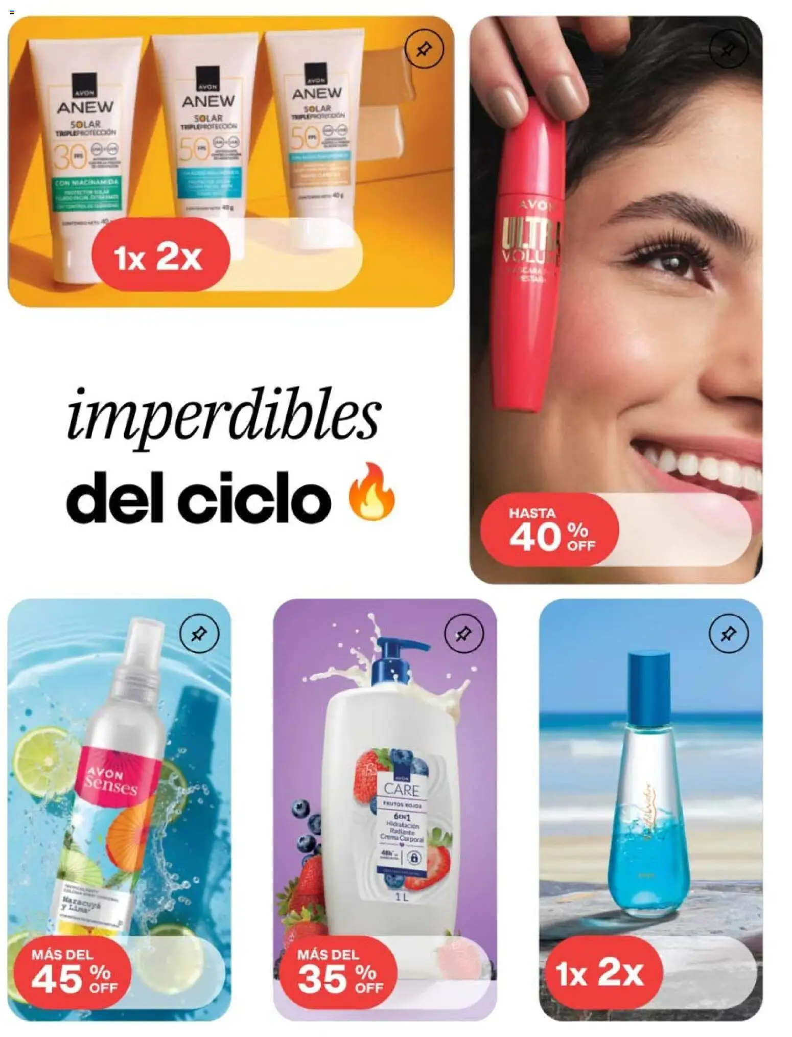 Nuevas ofertas de AVON válidas en toda la República Mexicana desde el 08.05.2026. ¡Encuentra las mejores ofertas en AVON campaña 8 2026! | Página: 2 | Productos: Crema, Máscara, Body, Protector solar